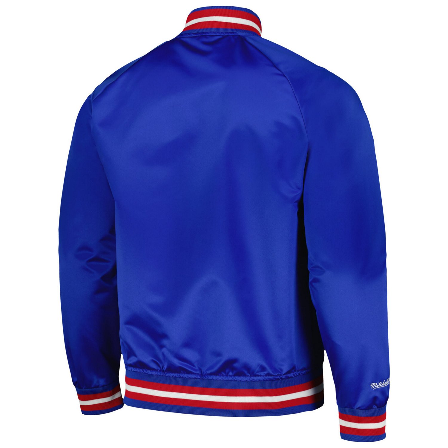 Mitchell  Ness Detroit Pistons Hardwood Classics Throwback Wordmark Raglan Full-Snap Jacket                                      - view number 3