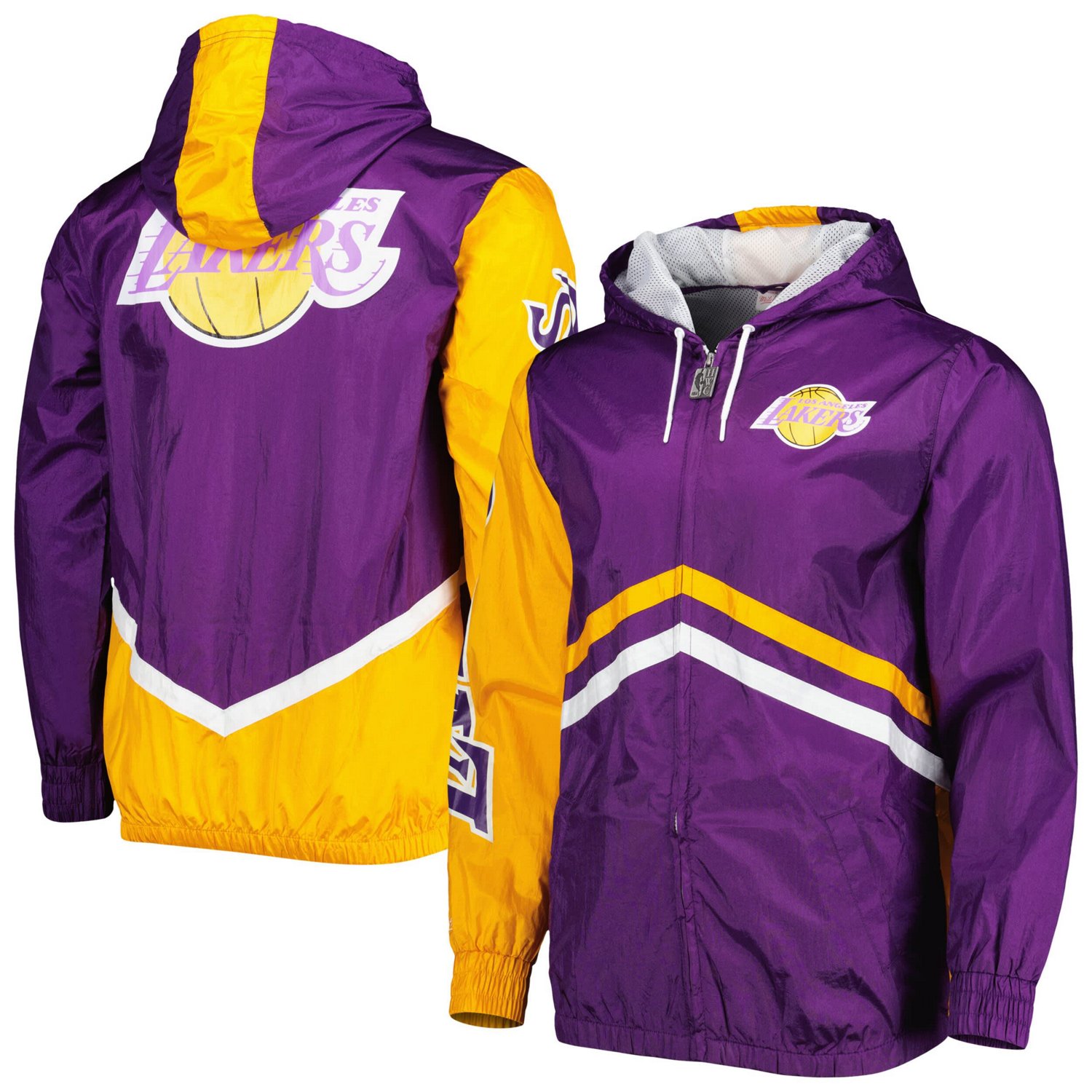 ジャケット・アウター Mitchell & Ness Los Angeles Lakers 2XL Men's Los Angeles Lakers Mitchell & Ness Purple Hardwood