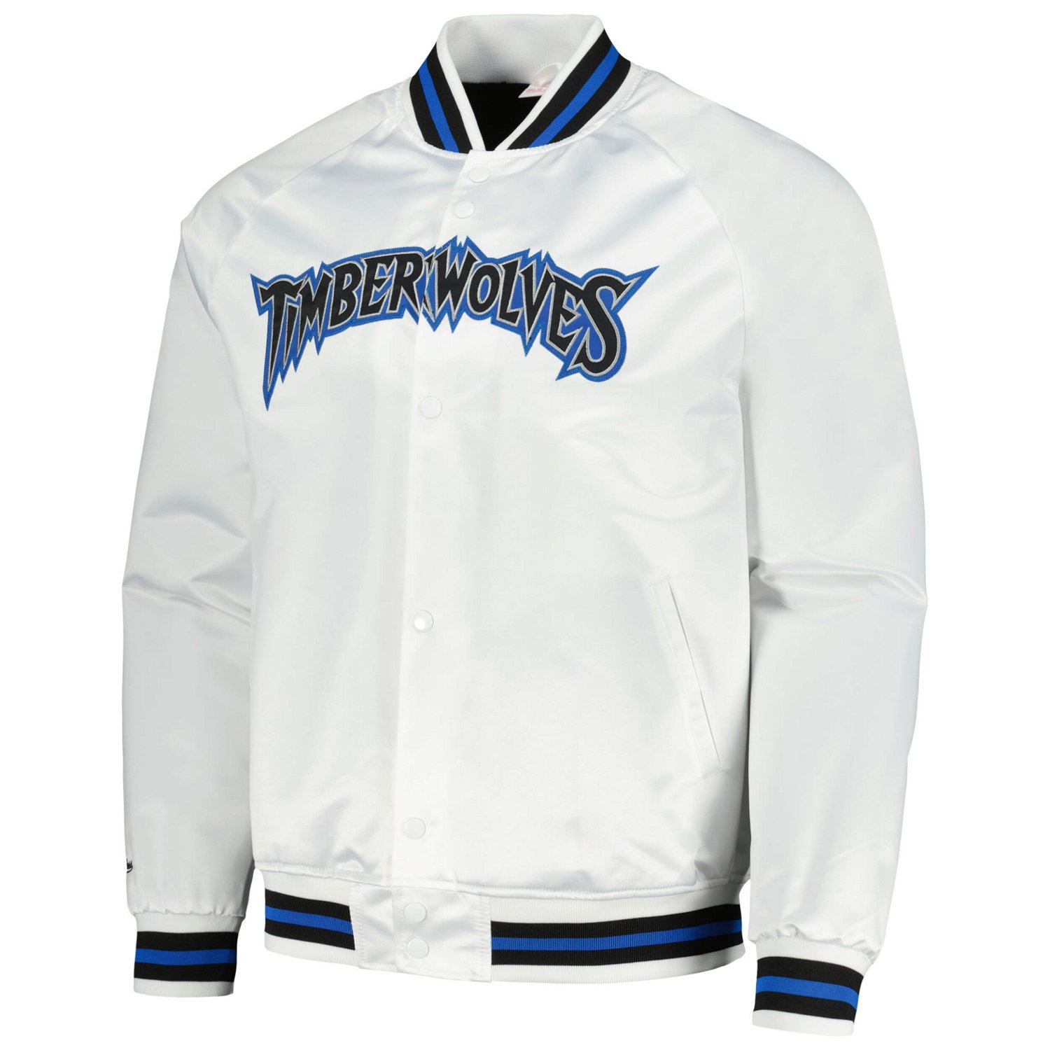 Mitchell  Ness Minnesota Timberwolves Hardwood Classics Throwback Wordmark Raglan Full-Snap Jacket                               - view number 2