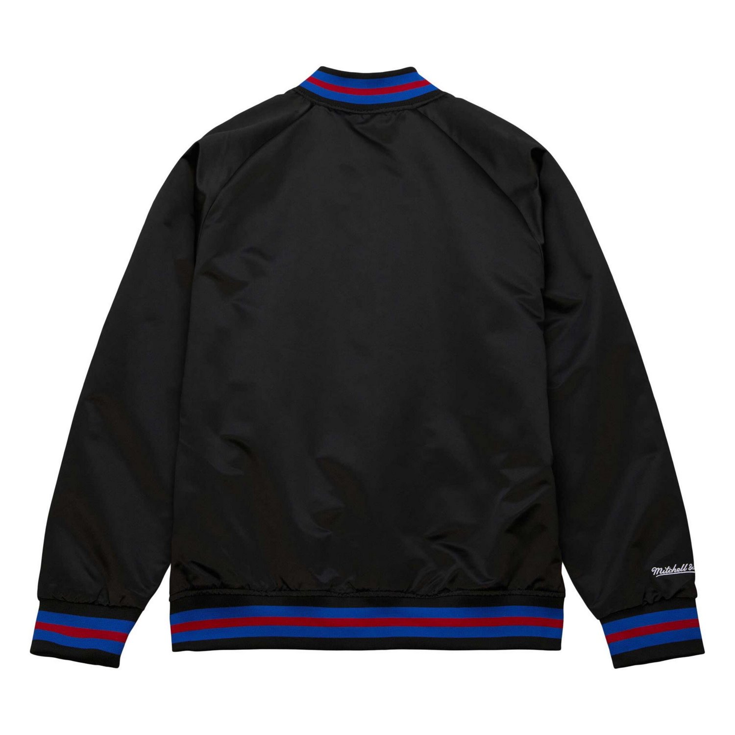 Mitchell  Ness Philadelphia 76ers Hardwood Classics Throwback Wordmark Raglan Full-Snap Jacket