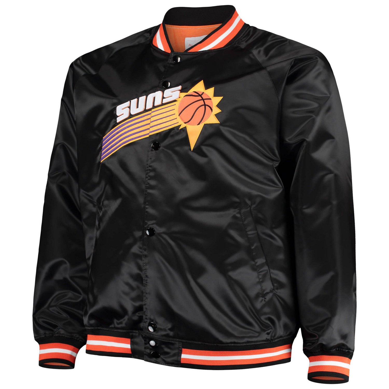 Mitchell  Ness Phoenix Suns Big  Tall Hardwood Classics Raglan Satin Full-Snap Jacket                                            - view number 2