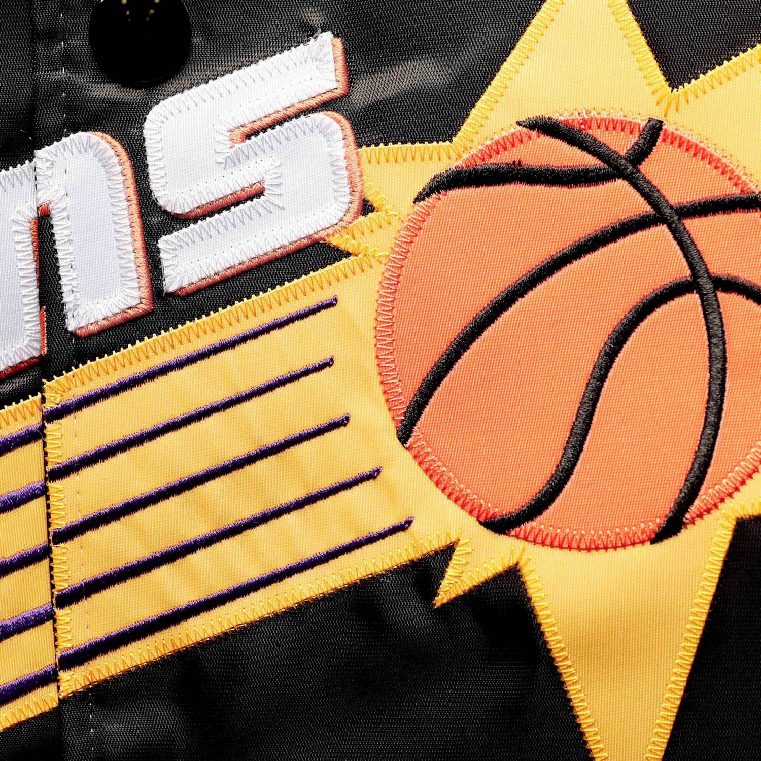 Mitchell  Ness Phoenix Suns Big  Tall Hardwood Classics Raglan Satin Full-Snap Jacket                                            - view number 3