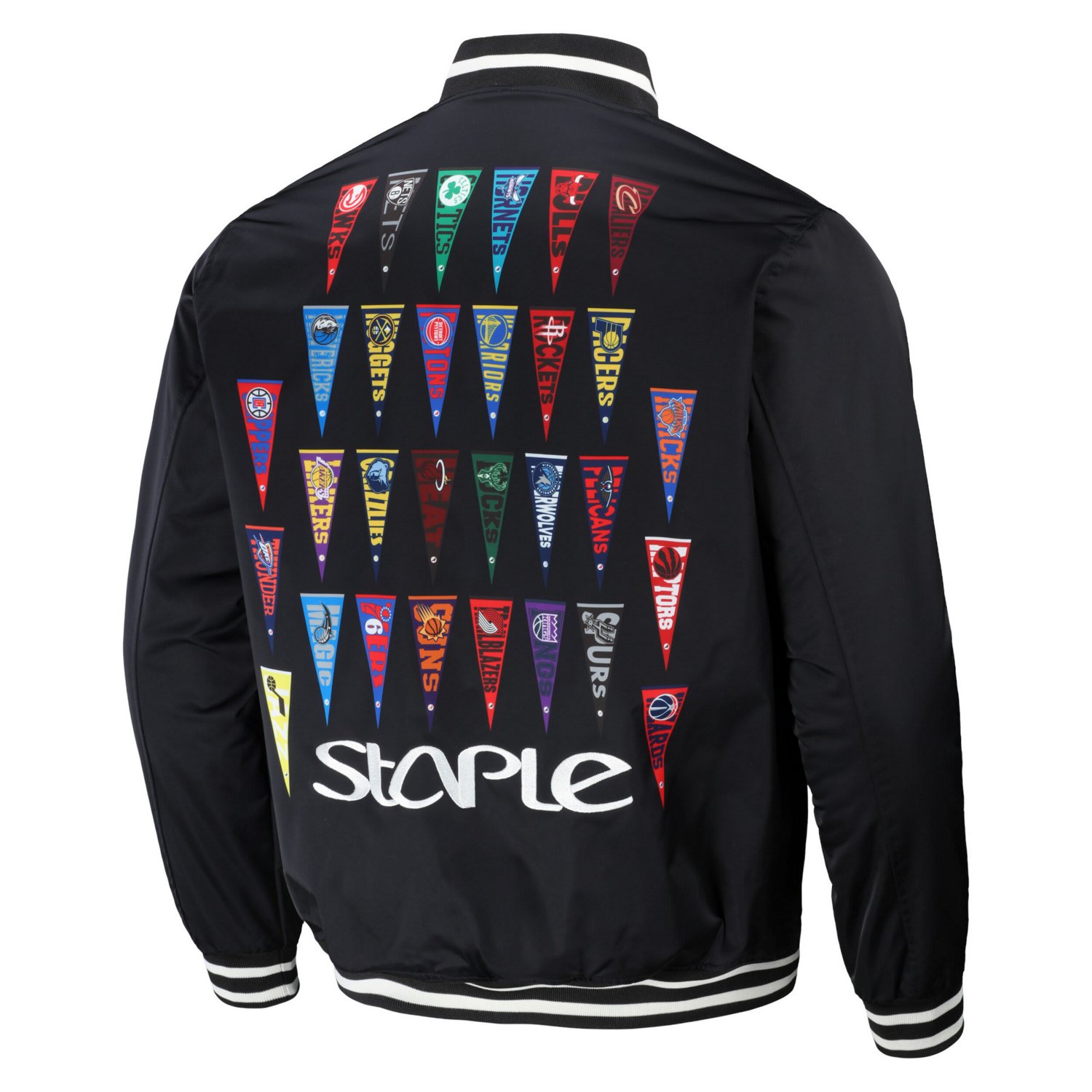 NBA x Staple All Teams Pennant Woven Full-Snap Jacket                                                                            - view number 3