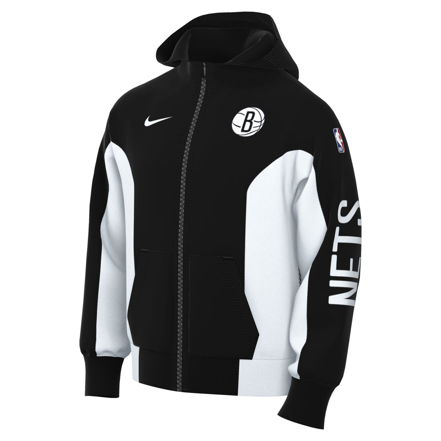 Nike Brooklyn Nets 2023/24 Authentic Showtime Full-Zip Hoodie                                                                    - view number 2