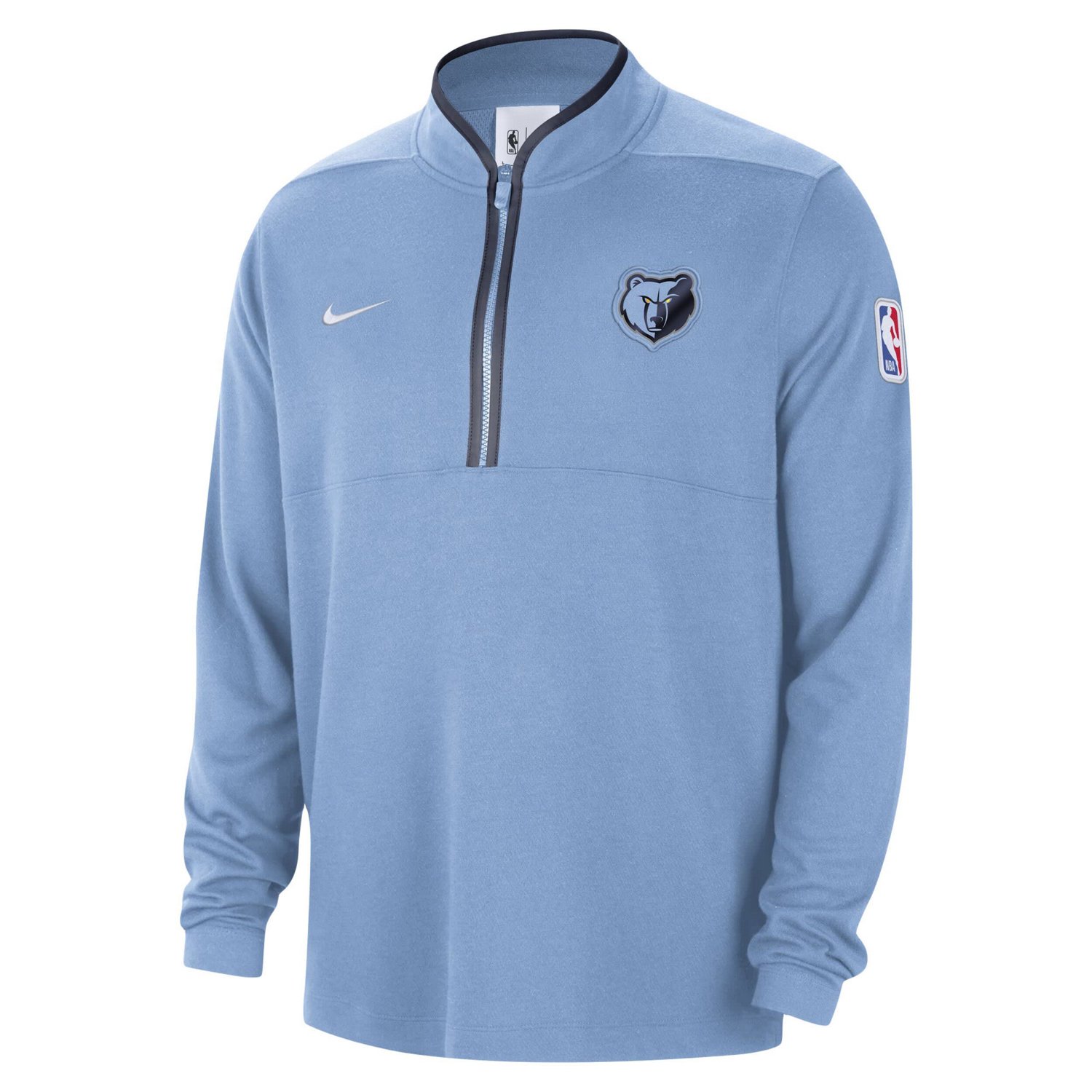 Nike Light Memphis Grizzlies Authentic Performance Half-Zip Jacket