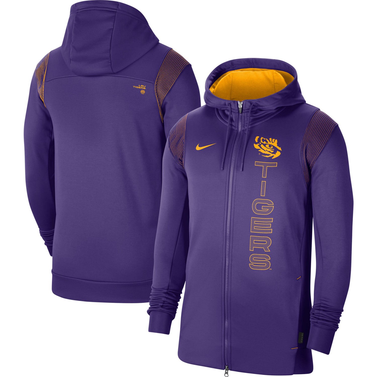 売れ筋商品|||ナイキ パーカー・スウェットシャツ アウター レディース Men's LSU Tigers 2021 Sideline Performance Full-Zip Hoodie Purple Nike LSU Tigers 2021 Sideline Performance Full-Zip Hoodie