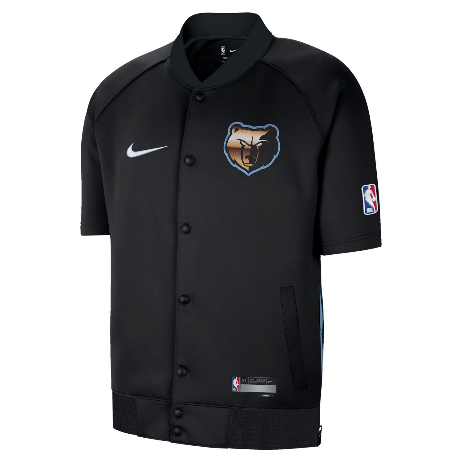Nike Memphis Grizzlies 2022/23 City Edition Showtime Raglan Short Sleeve Full-Snap Jacket                                        - view number 2