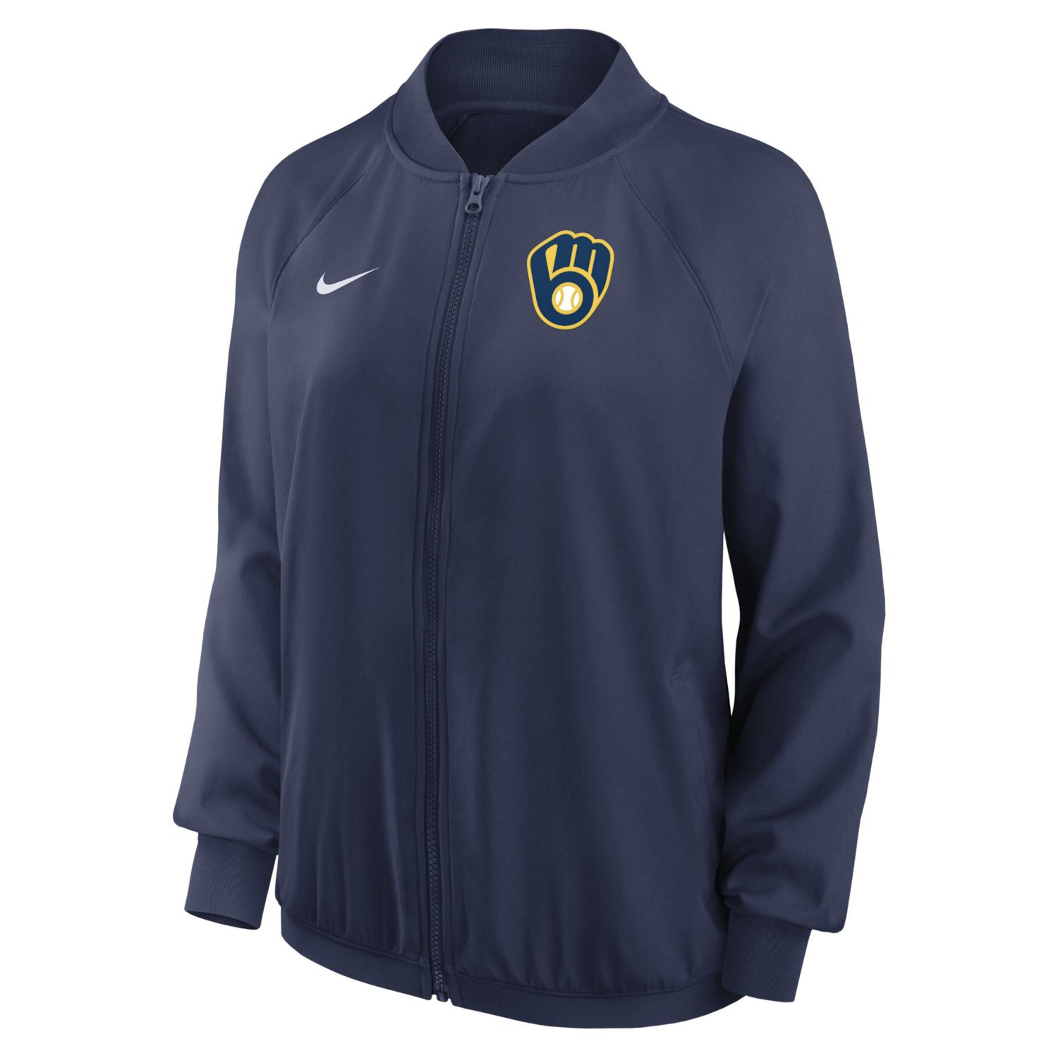 Nike Milwaukee Brewers Authentic Collection Team Raglan Performance Full-Zip Jacket