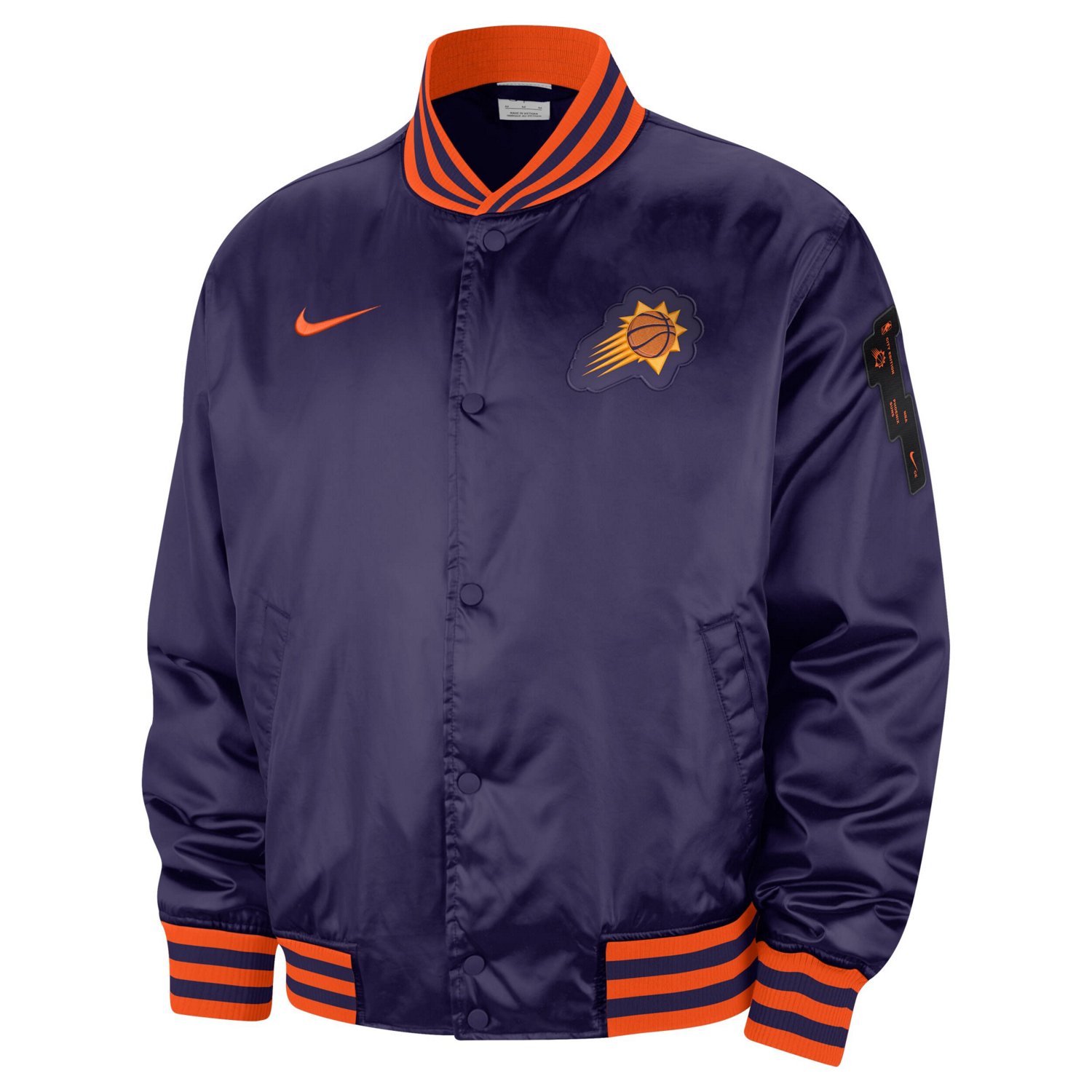 Nike Phoenix Suns 2023/24 City Edition Courtside Premier Full-Snap Bomber Jacket