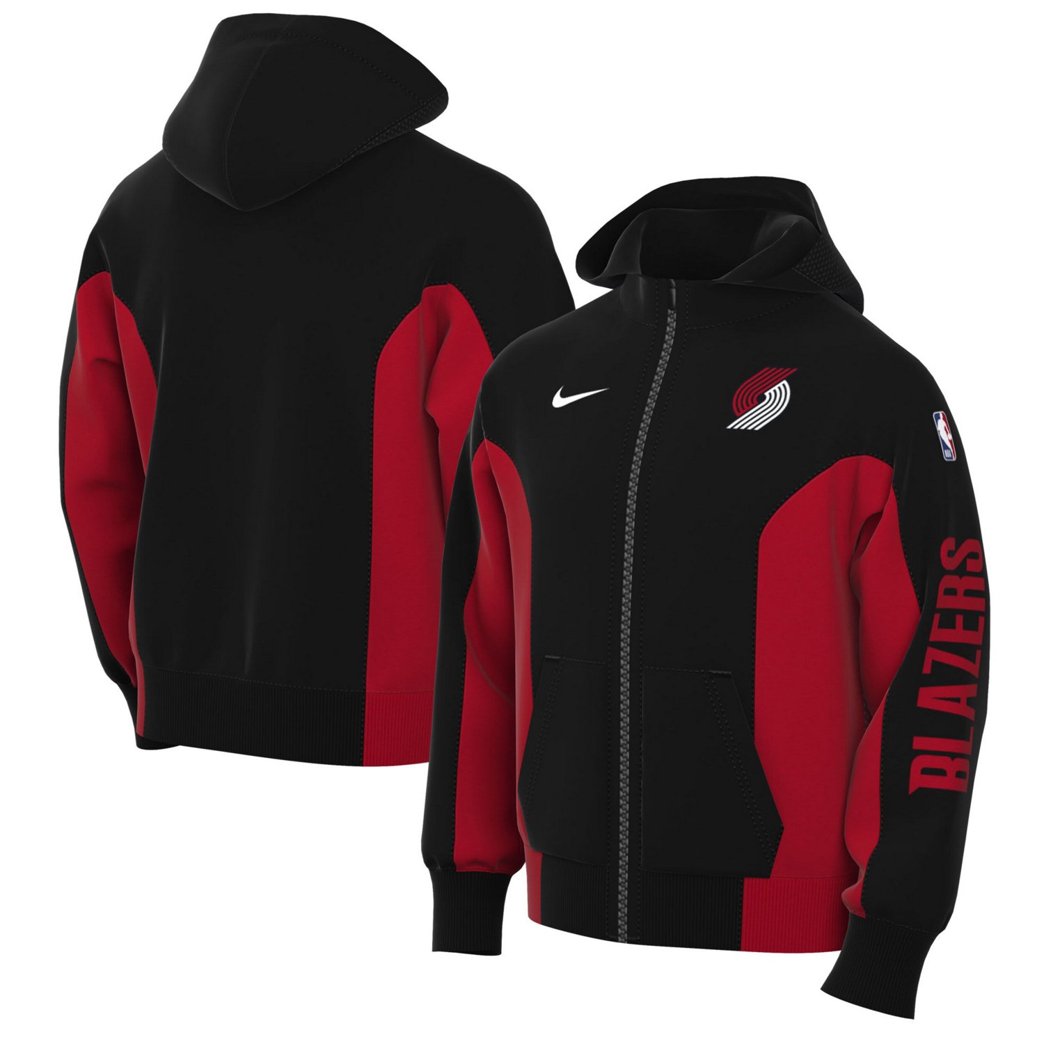 Nike Portland Trail Blazers 2023 24 Authentic Showtime Full Zip Hoodie Academy