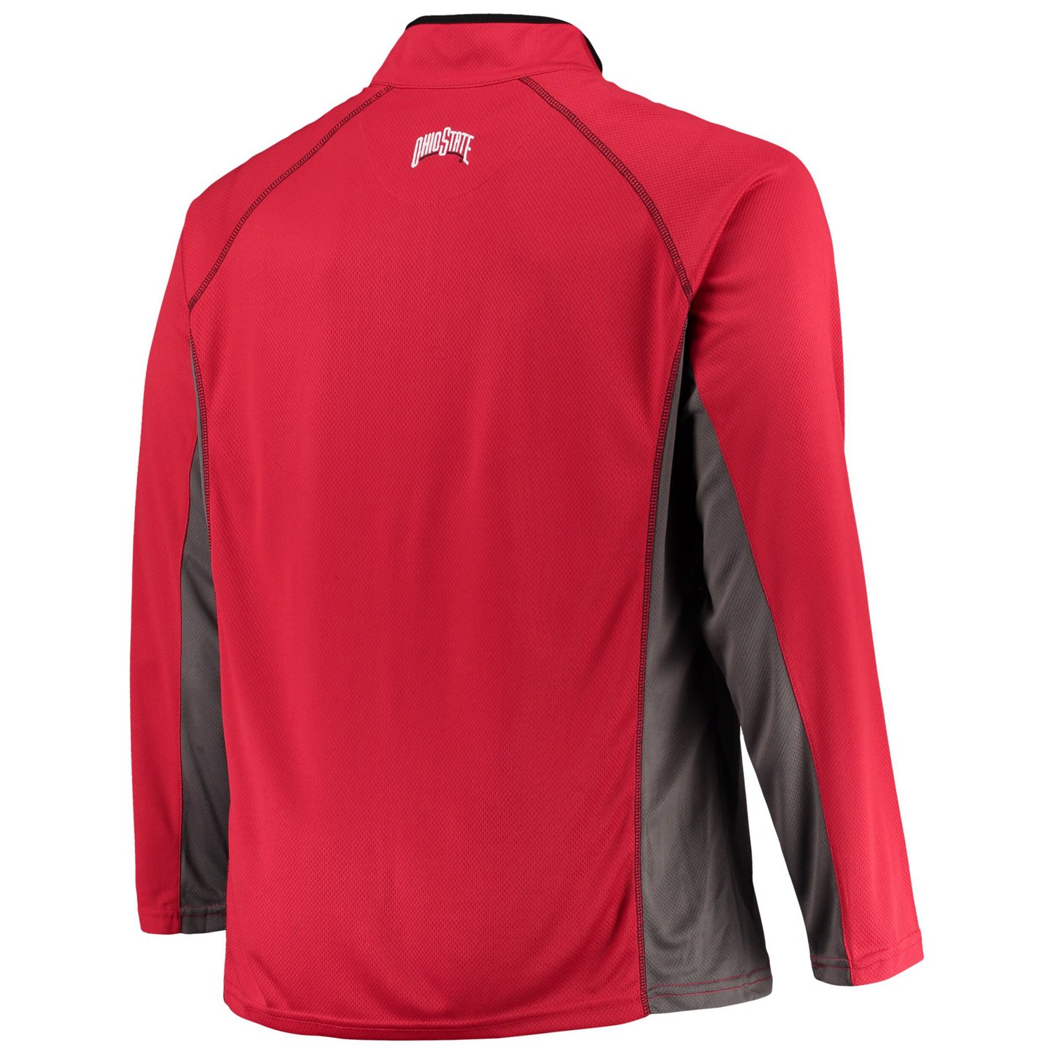 Ohio State Buckeyes Big  Tall Textured Raglan Quarter-Zip Jacket - view number 4
