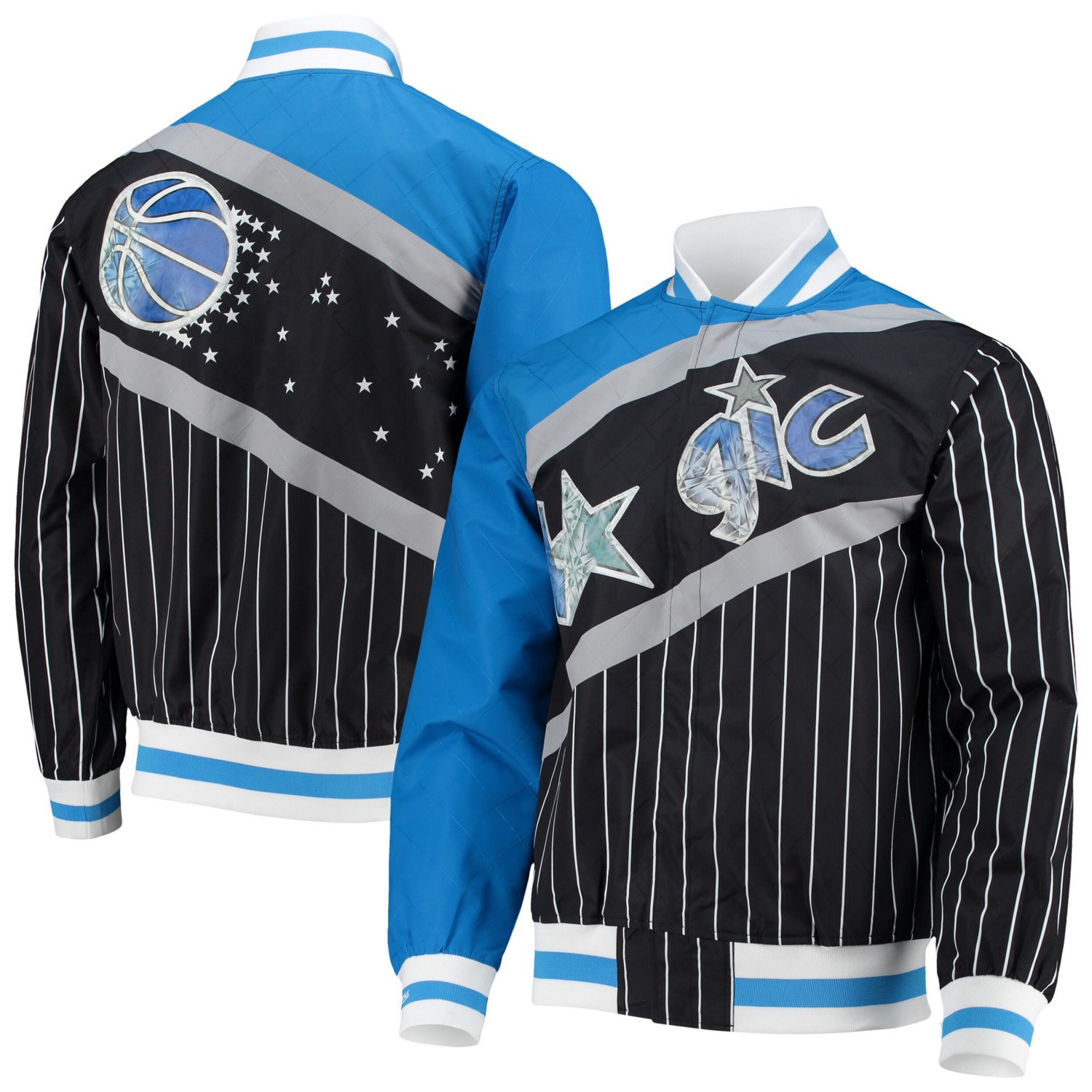 Orlando Magic Mitchell  Ness Hardwood Classics 75th Anniversary Authentic Warmup Full-Snap Jacket                                - view number 1