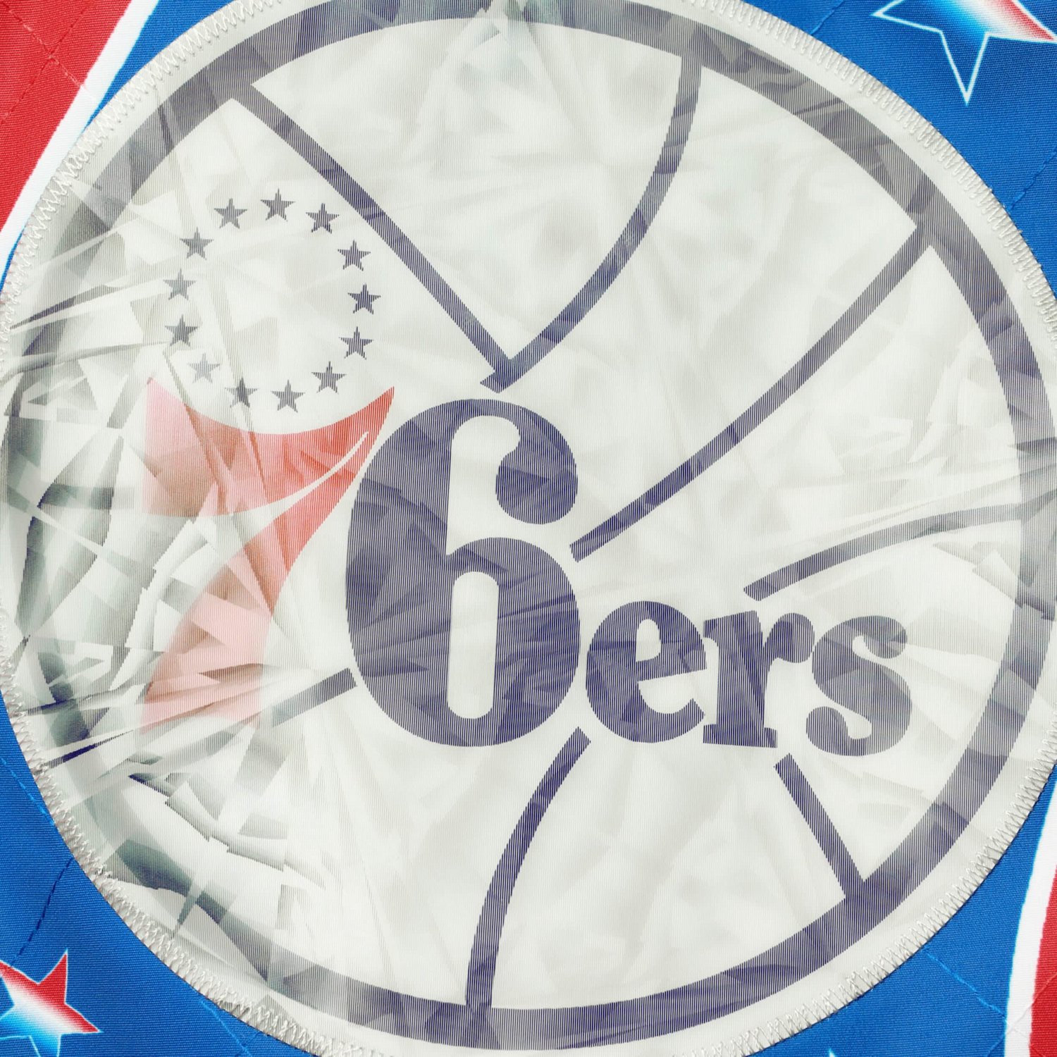 Philadelphia 76ers Mitchell  Ness Hardwood Classics 75th Anniversary Authentic Warmup Full-Snap Jacket                           - view number 4