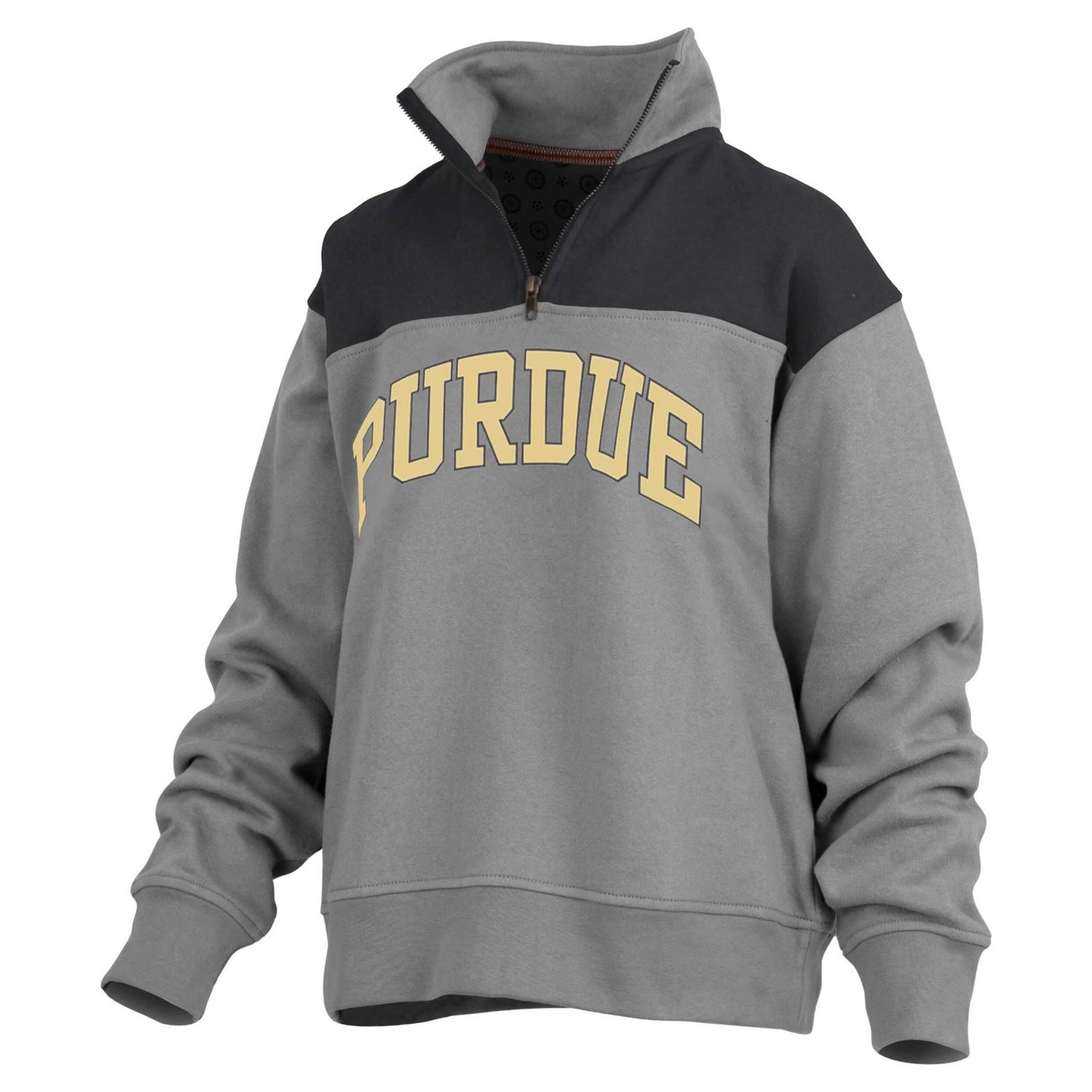 Pressbox Purdue Boilermakers Avon Fleece Quarter-Zip Jacket                                                                      - view number 2