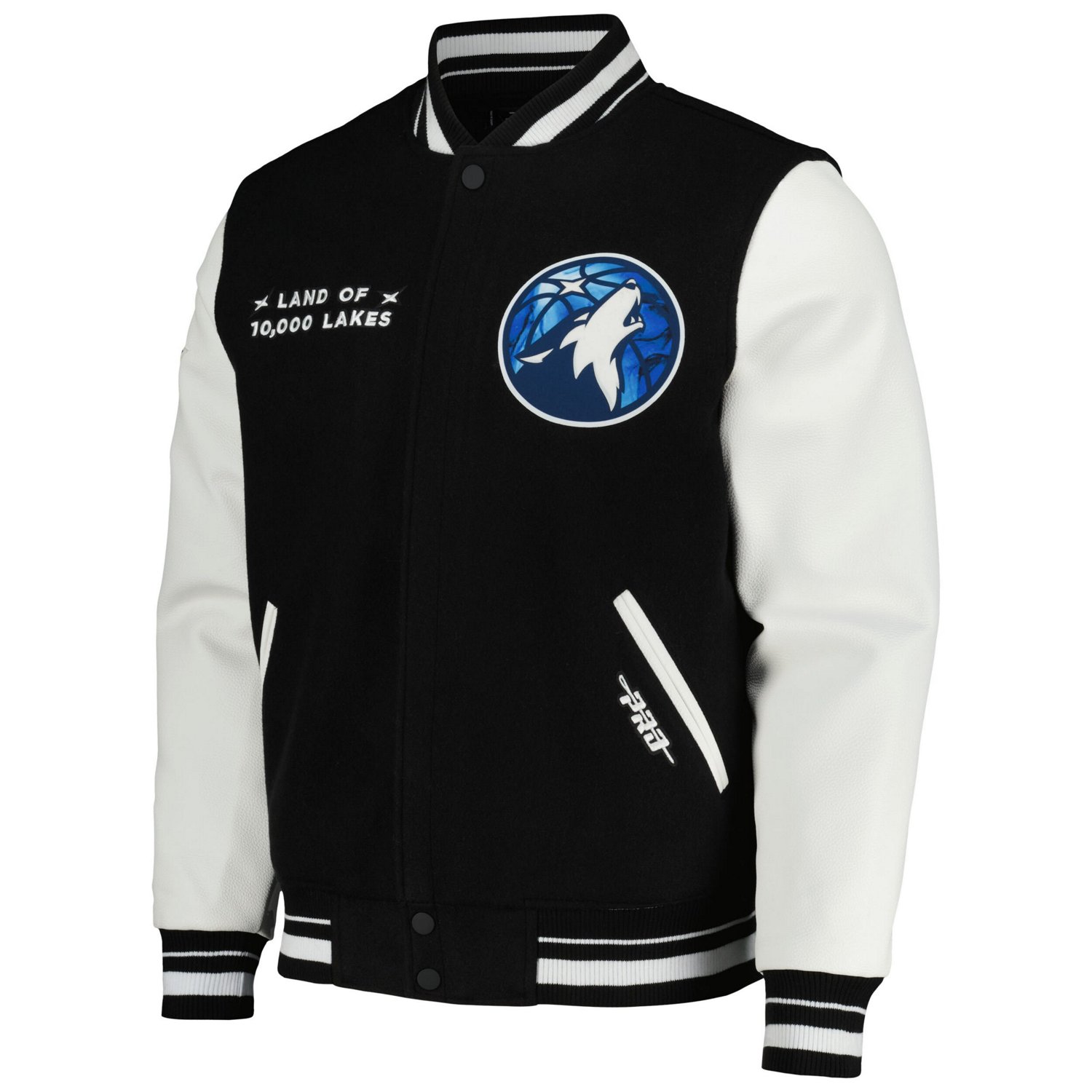 Pro Standard Minnesota Timberwolves 2023/24 City Edition Varsity Jacket - view number 2