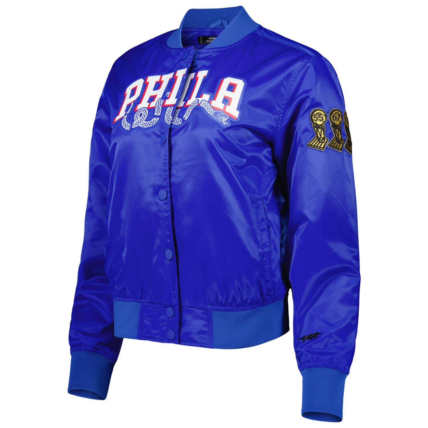 Pro Standard Philadelphia 76ers Classics Satin Full-Snap Jacket