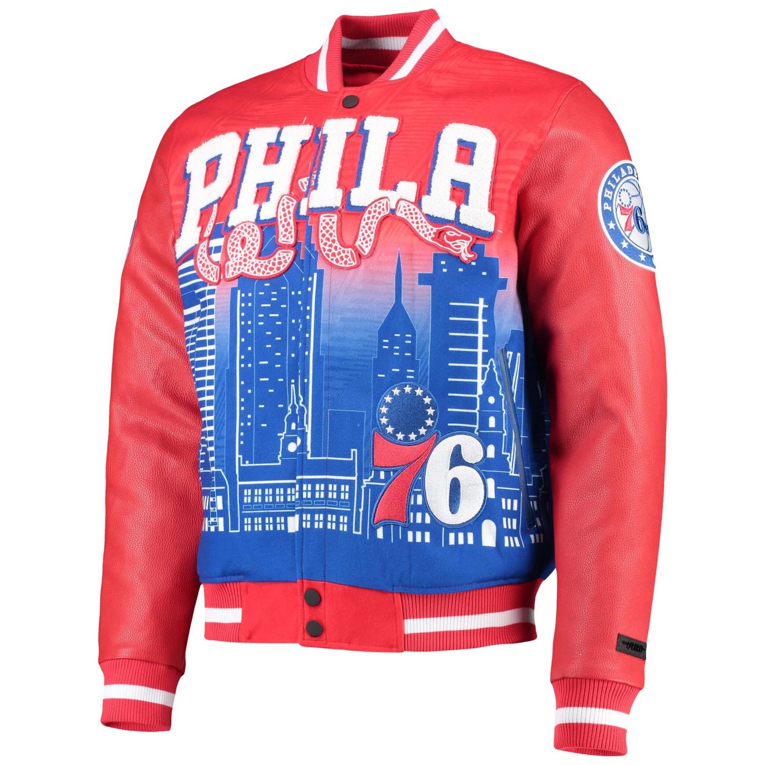 Pro Standard Philadelphia 76ers Remix Varsity Full-Zip Jacket                                                                    - view number 2