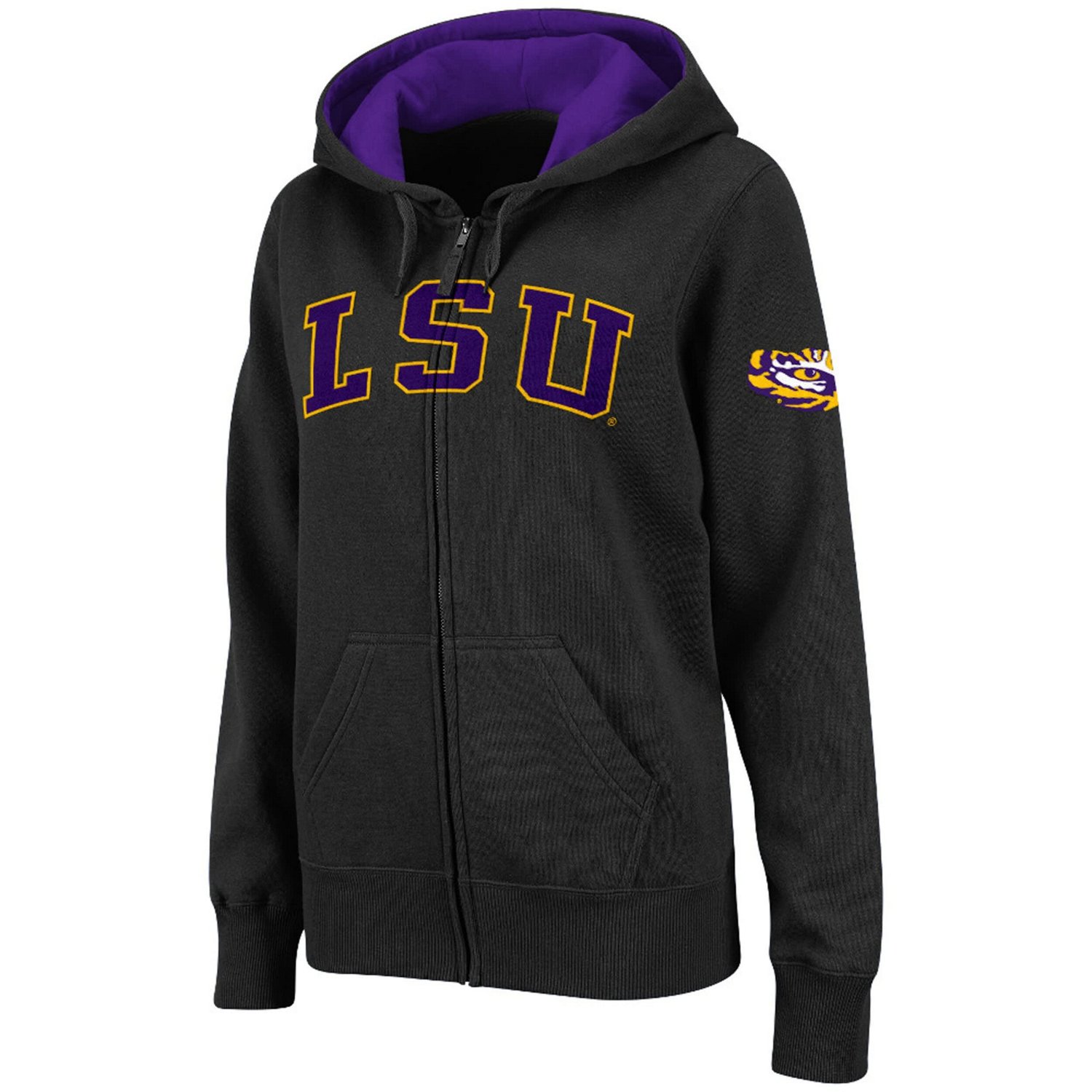 Stadium Athletic LSU Tigers Arched Name Full-Zip Hoodie