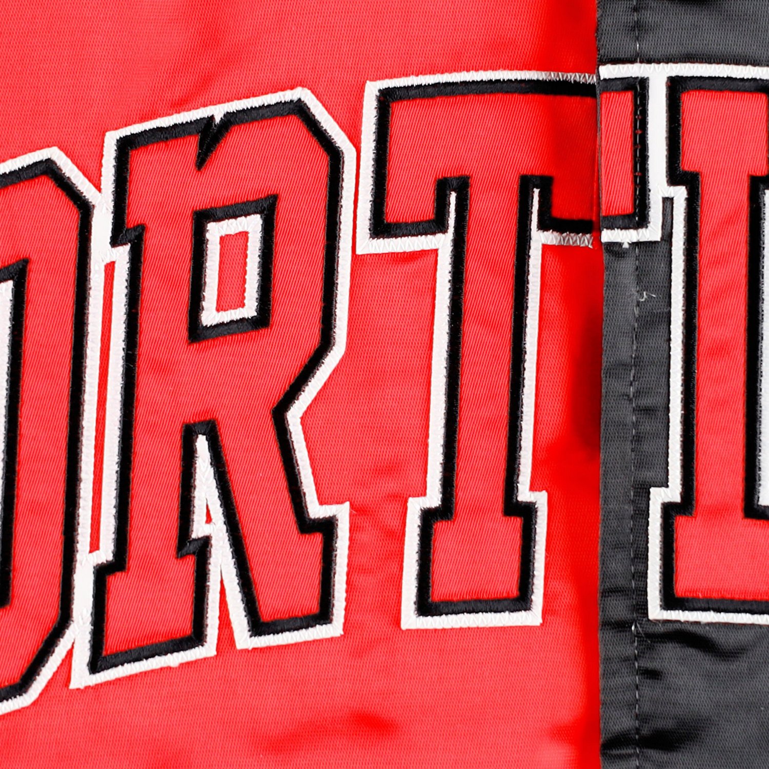 Starter /Black Portland Trail Blazers Fast Break Satin Full-Snap Jacket