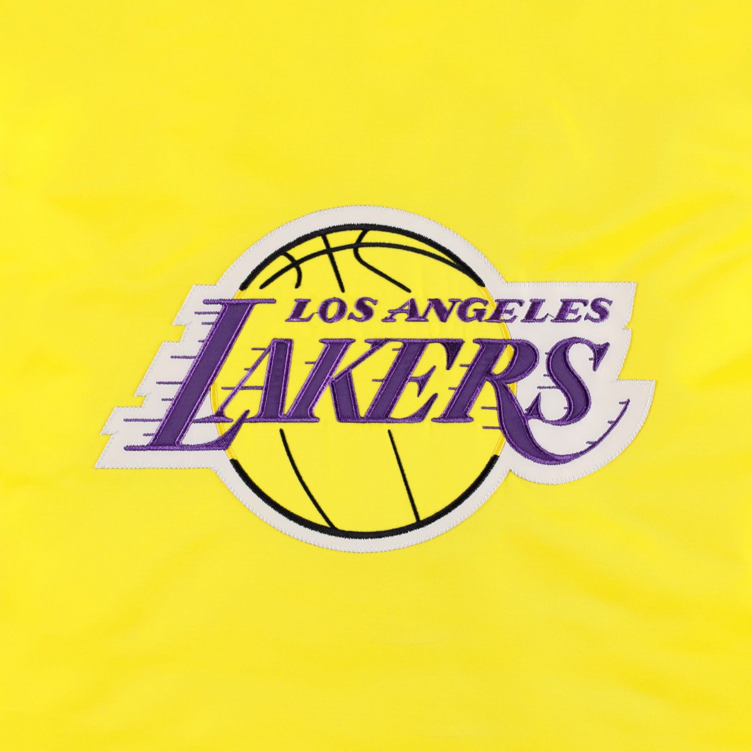 Starter /Gold Los Angeles Lakers Split Colorblock Satin Full-Snap Varsity Jacket                                                 - view number 4