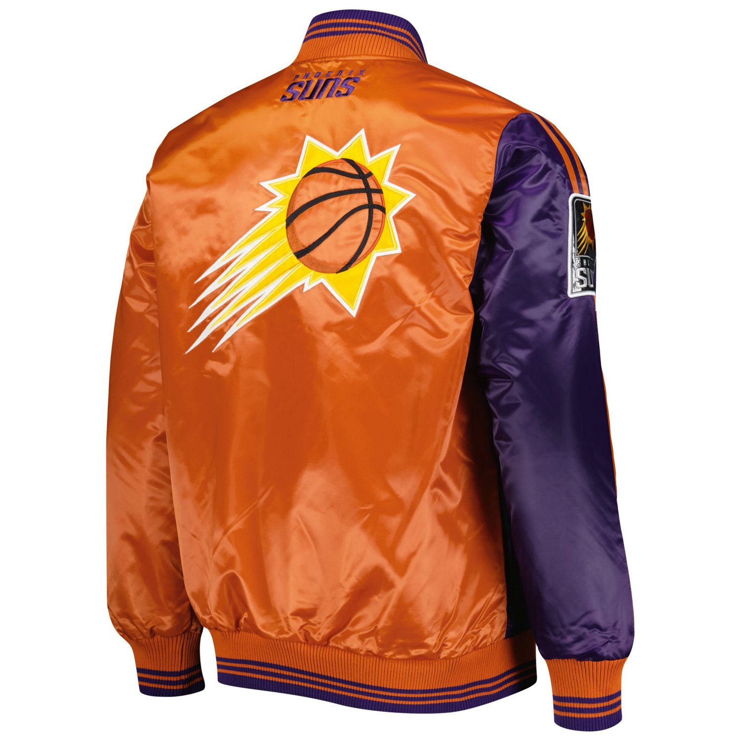 Starter /Orange Phoenix Suns Fast Break Satin Full-Snap Jacket                                                                   - view number 3