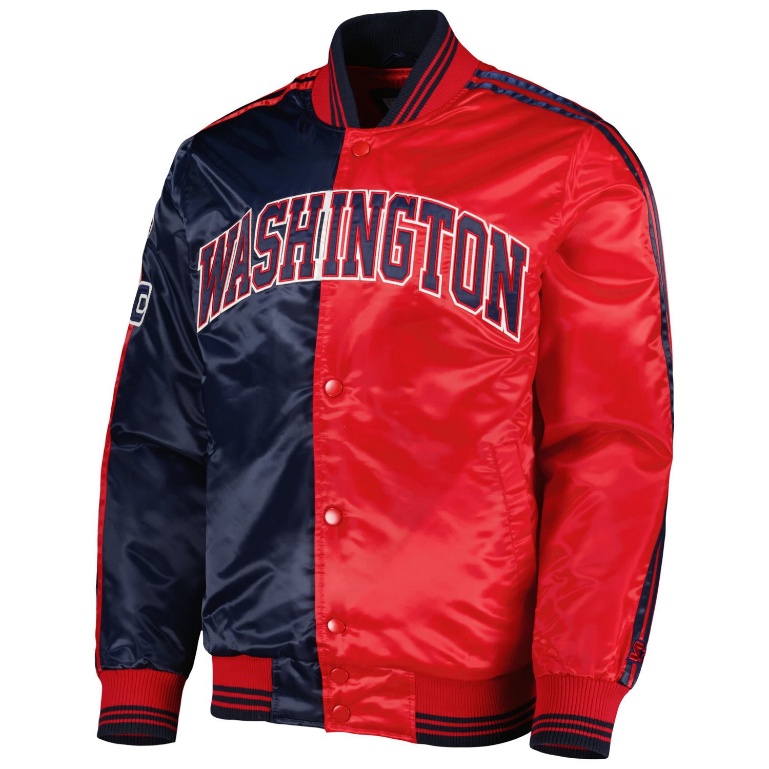 Starter /Red Washington Wizards Fast Break Satin Full-Snap Jacket                                                                - view number 2