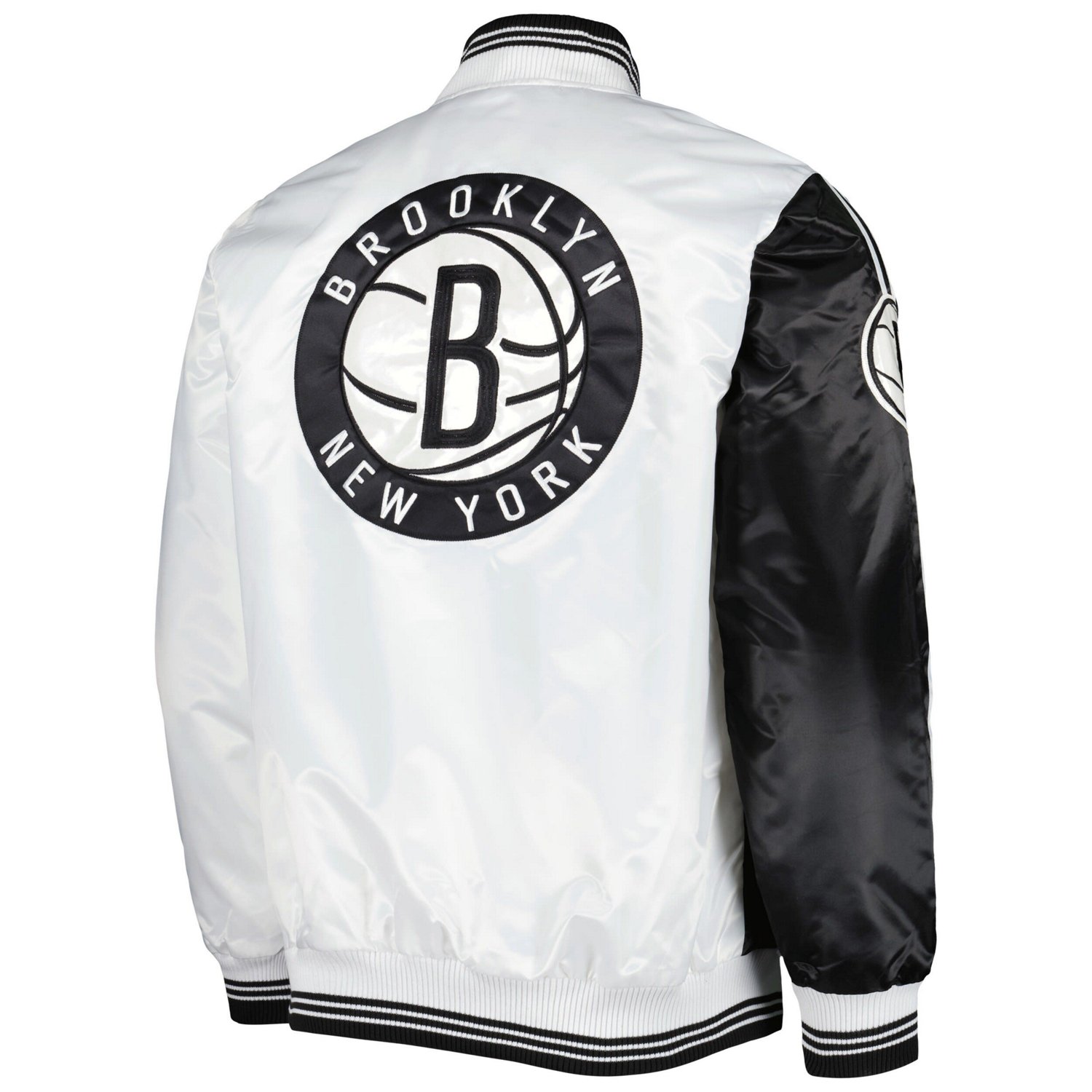 Starter /White Brooklyn Nets Fast Break Satin Full-Snap Jacket                                                                   - view number 3