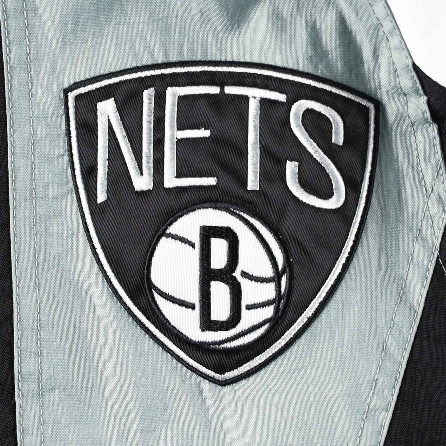 Starter Brooklyn Nets Body Check Raglan Hoodie Half-Zip Jacket                                                                   - view number 4