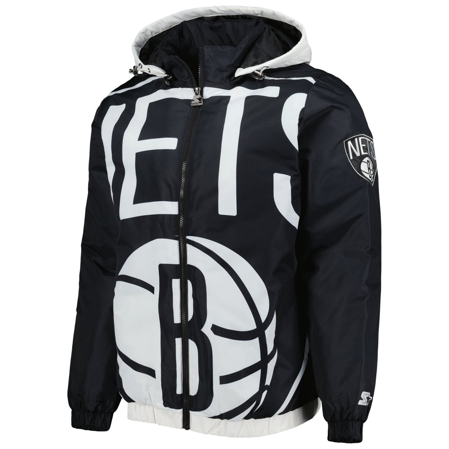 Starter Brooklyn Nets The Triple Double Full-Zip Hoodie Jacket                                                                   - view number 2