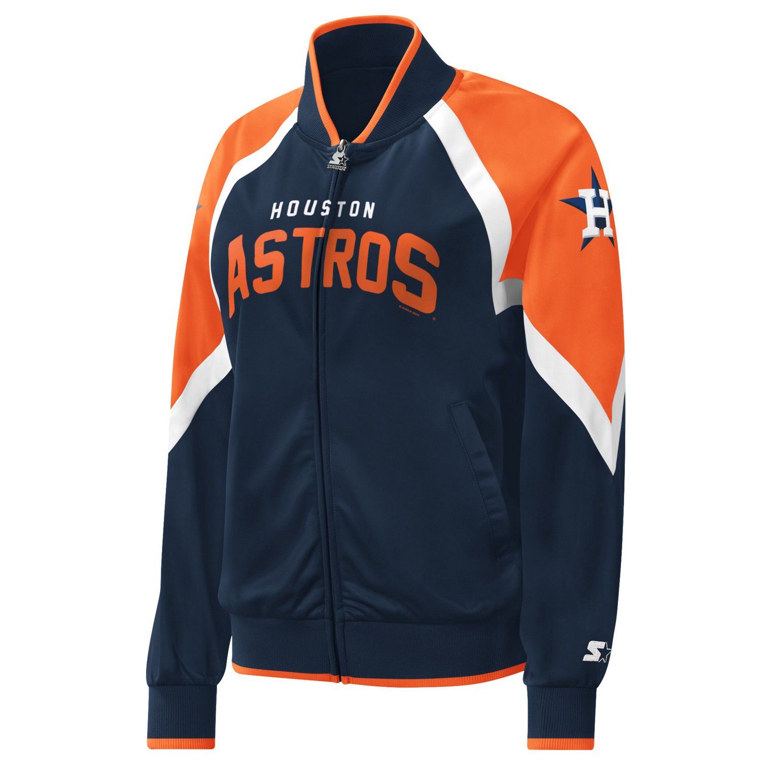 Starter Houston Astros Touchdown Raglan Full-Zip Track Jacket                                                                    - view number 2