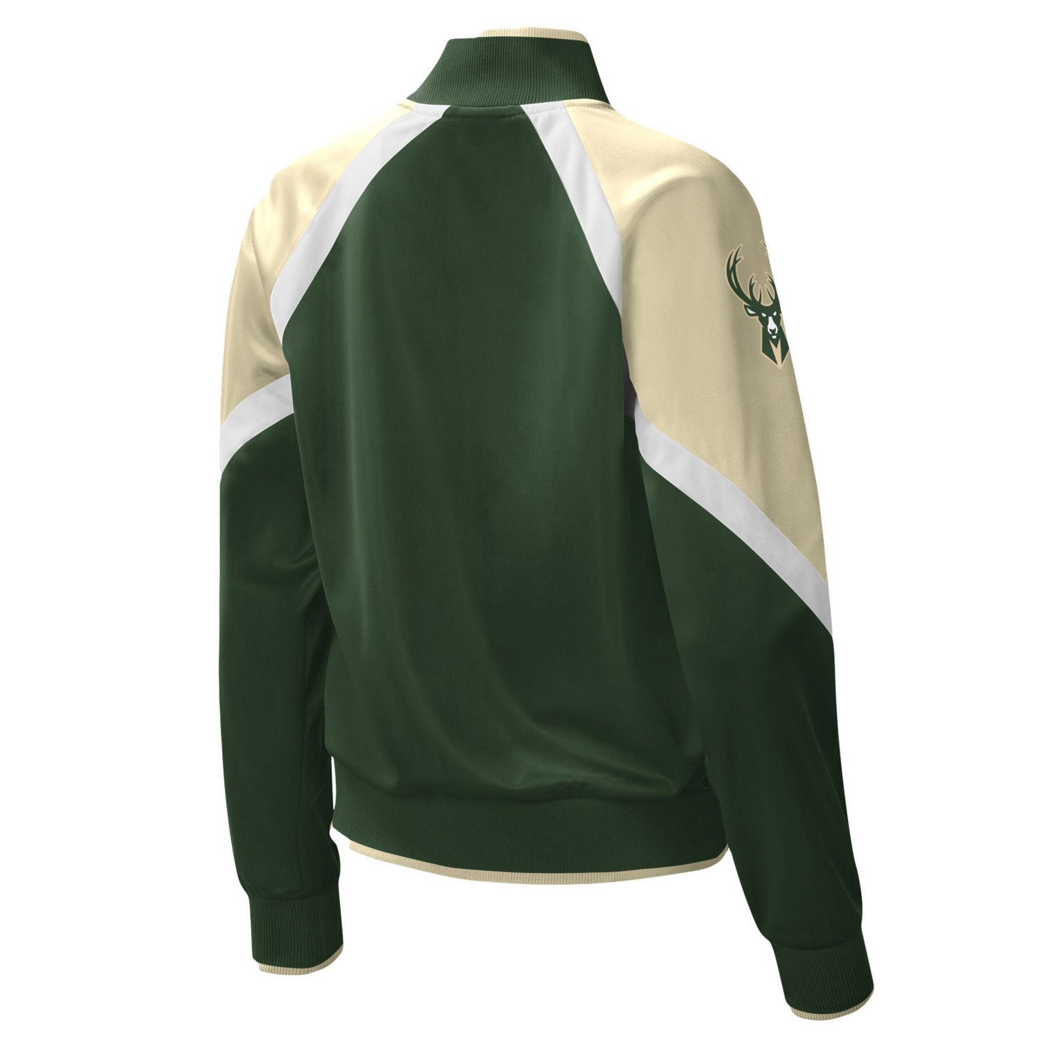 Starter Hunter Milwaukee Bucks Slam Dunk Raglan Full-Zip Track Jacket                                                            - view number 3