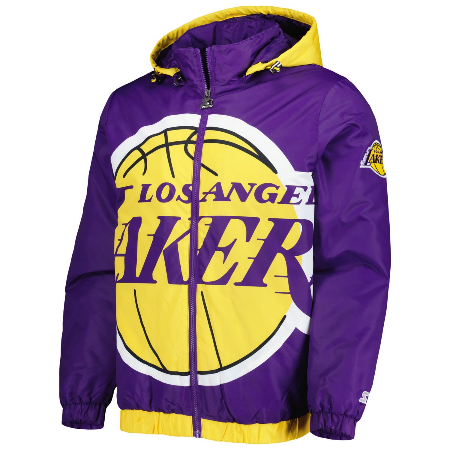 Starter Los Angeles Lakers The Triple Double Full-Zip Hoodie Jacket                                                              - view number 2
