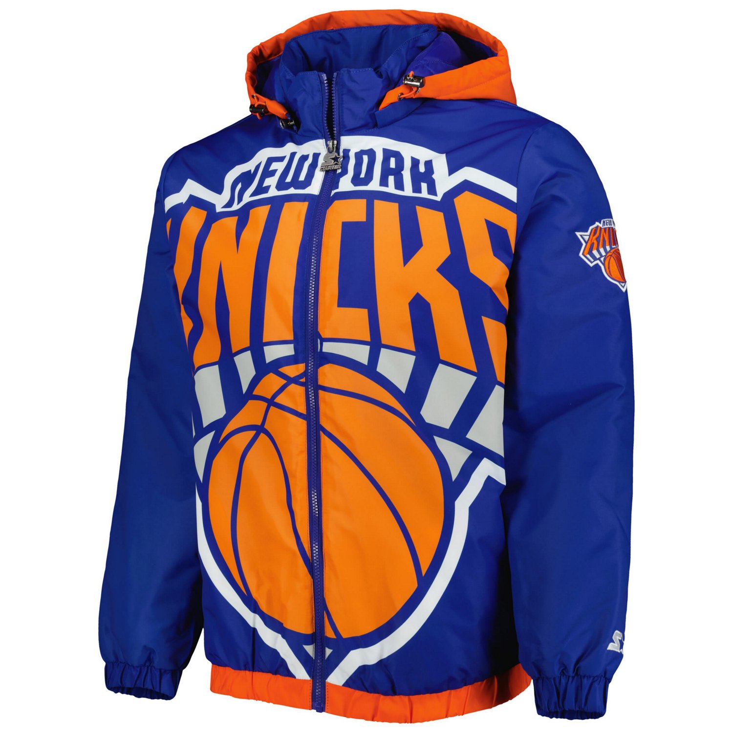 Starter New York Knicks The Triple Double Full-Zip Hoodie Jacket