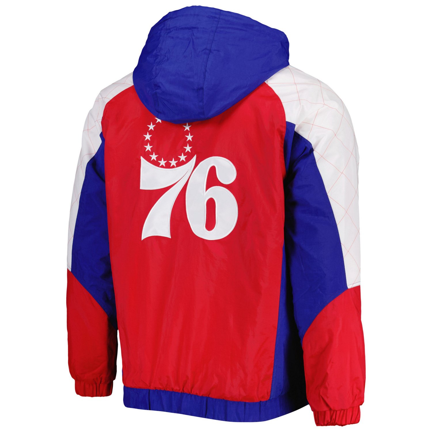 Starter Philadelphia 76ers Body Check Raglan Hoodie Half-Zip Jacket - view number 3