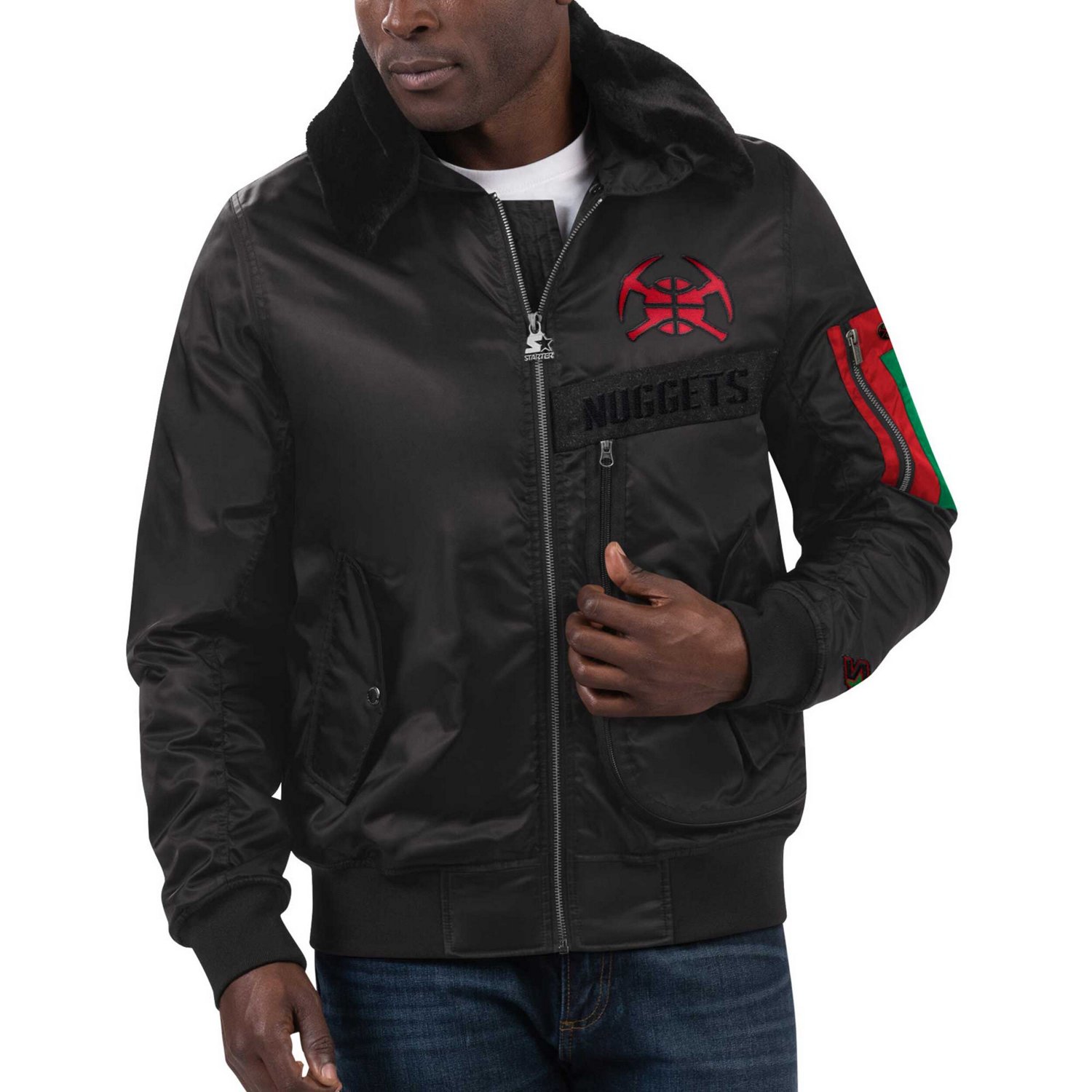 Starter x Ty Mopkins Denver Nuggets History Month Satin Full-Zip Jacket                                                          - view number 4