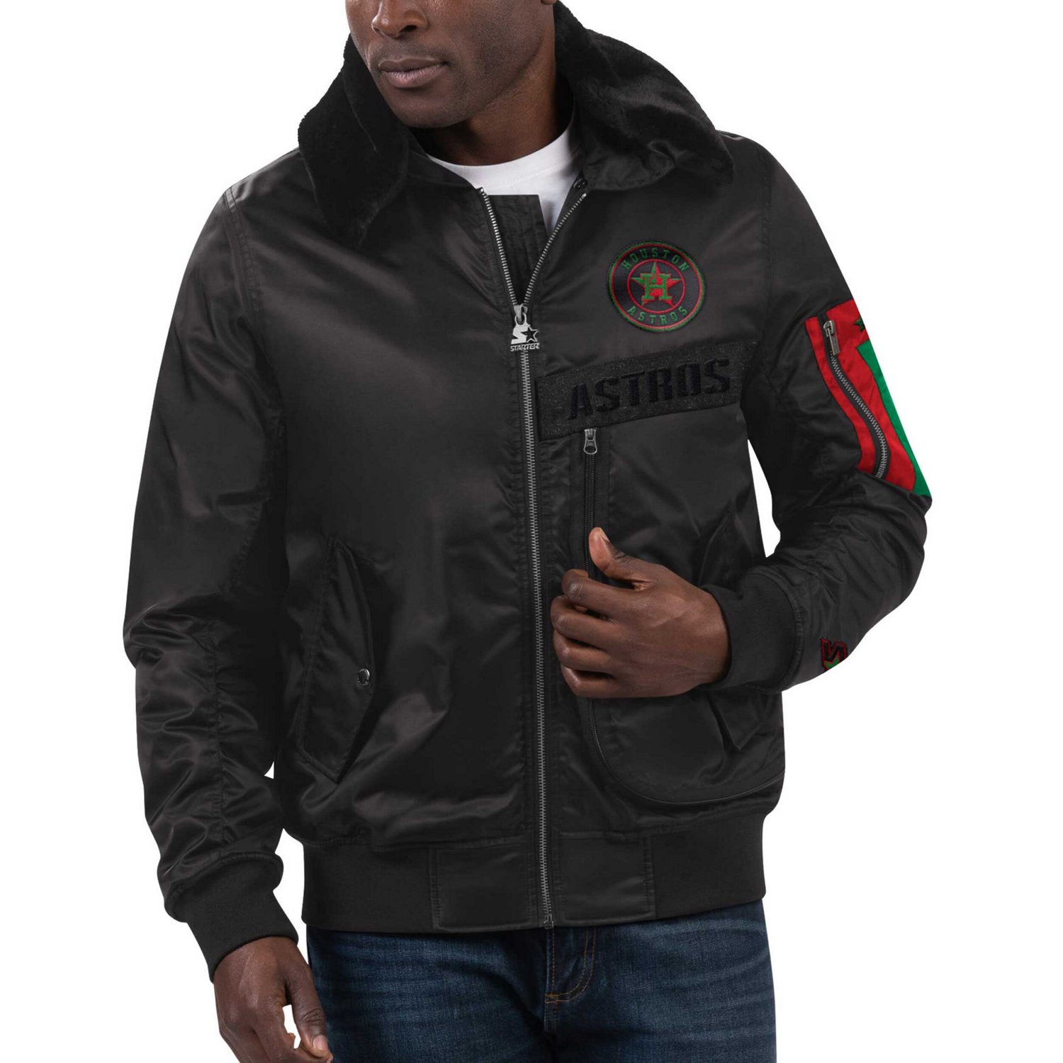 Starter x Ty Mopkins Houston Astros History Month Satin Full-Zip Jacket - view number 4