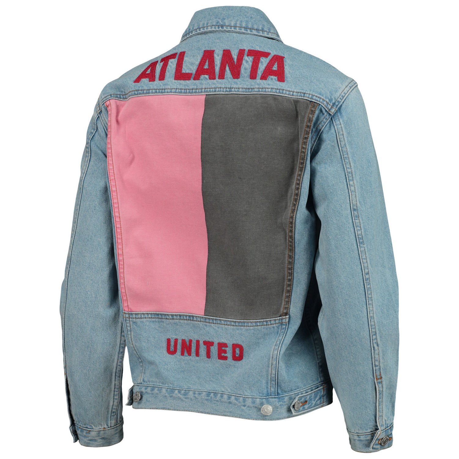 The Wild Collective Atlanta United FC Print Denim Button-Up Jacket - view number 3