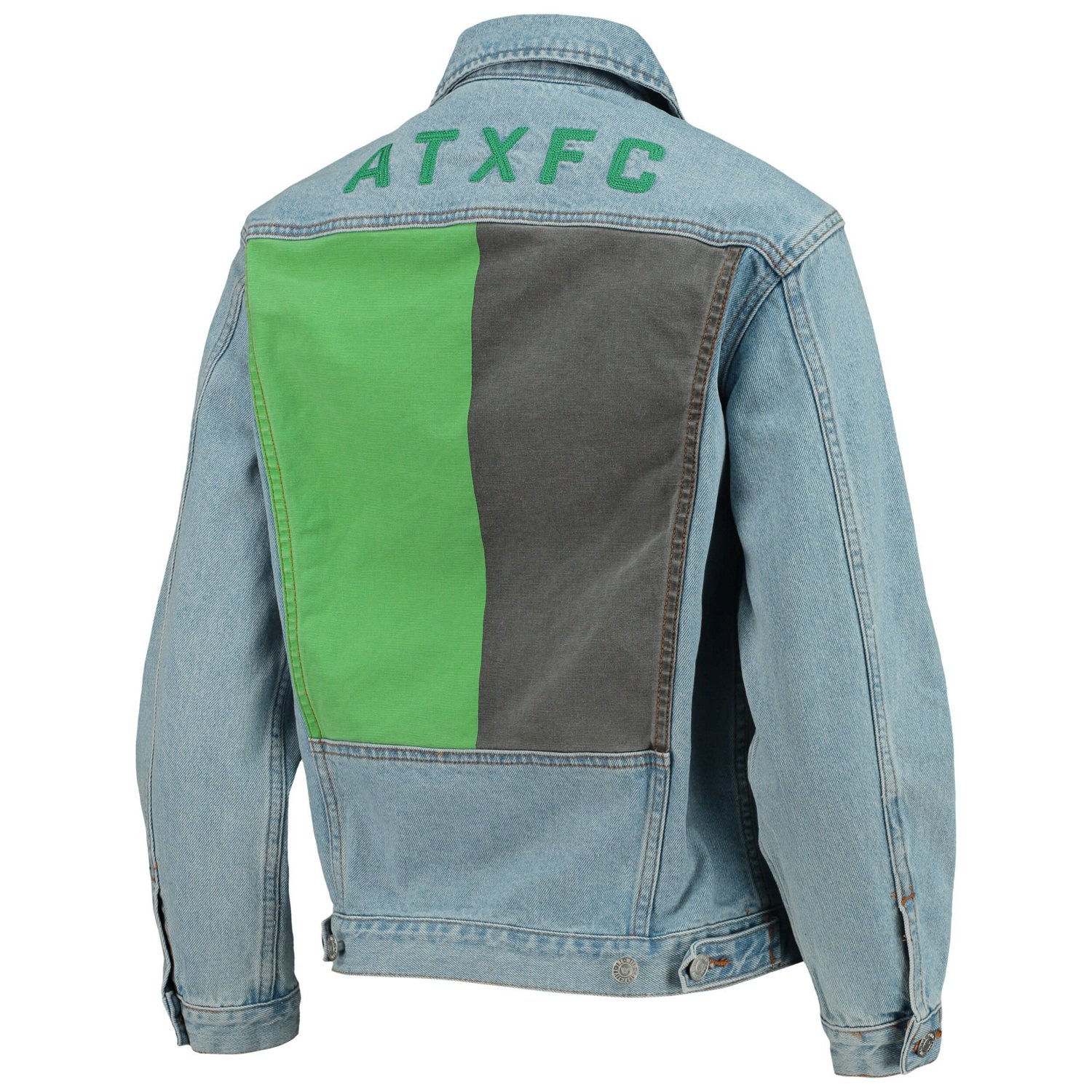 The Wild Collective Austin FC Print Denim Button-Up Jacket - view number 3