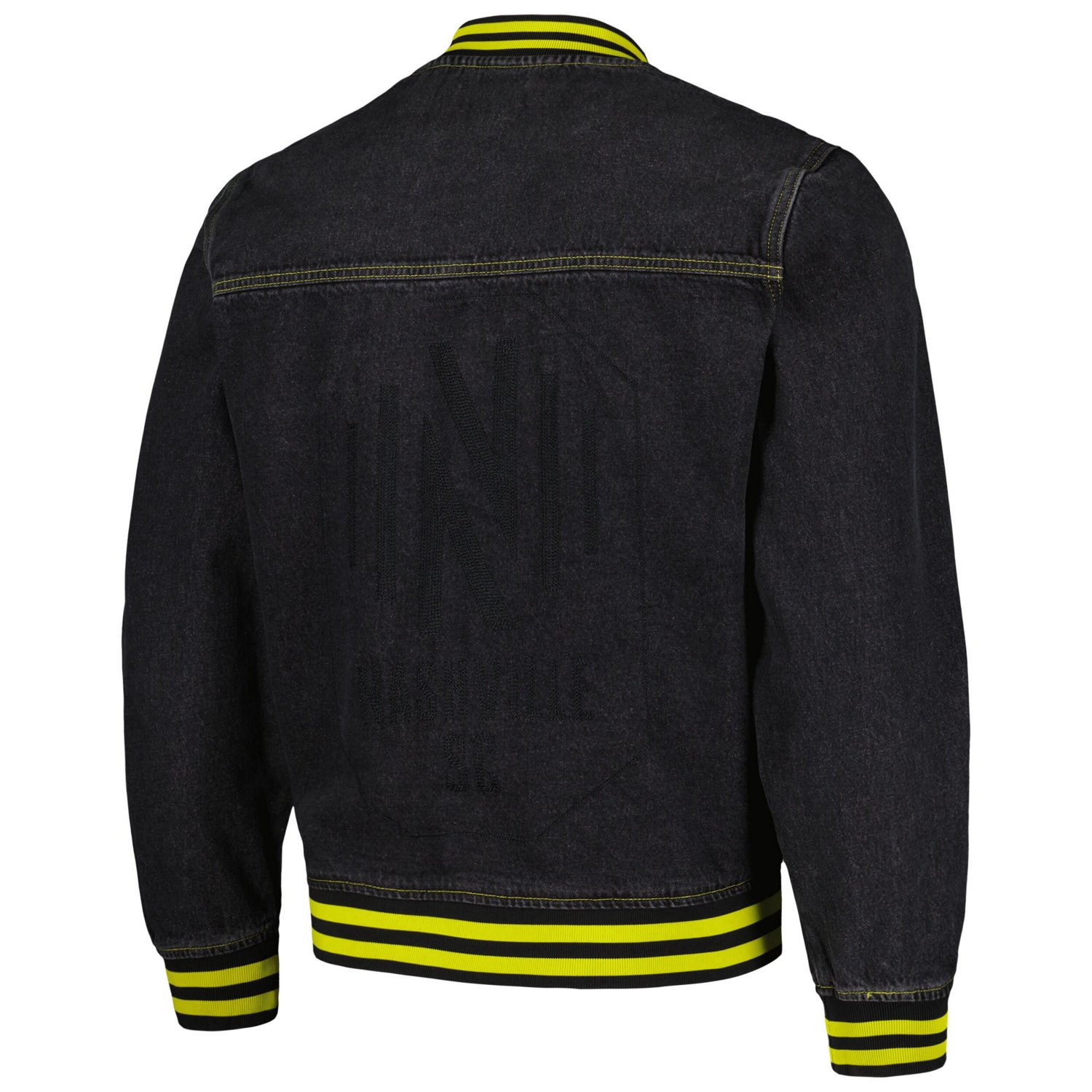 The Wild Collective Nashville SC Denim Full-Button Bomber Jacket