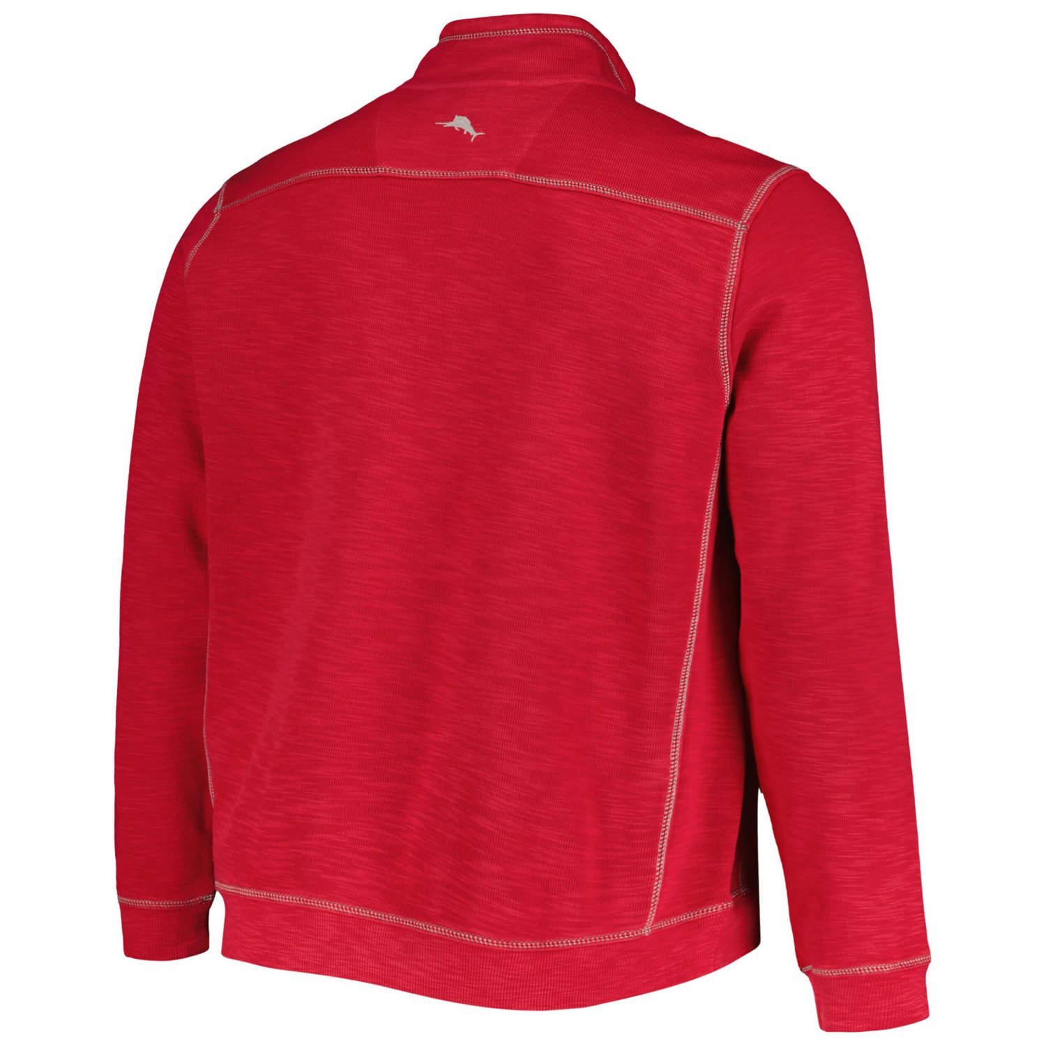 Tommy Bahama Arkansas Razorbacks Sport Tobago Bay Tri-Blend Mock Neck Half-Zip Jacket - view number 3