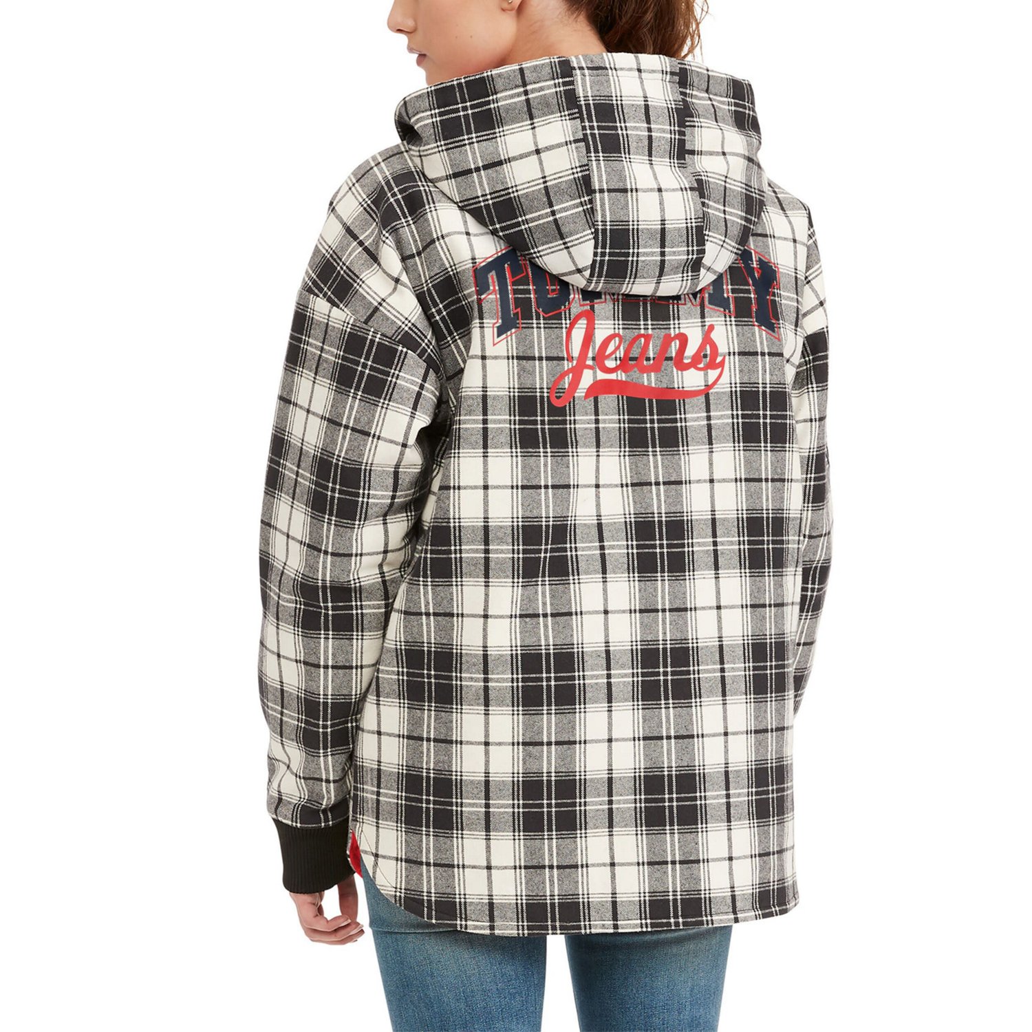 Tommy Jeans /Cream Chicago Bulls Molly Flannel Full-Zip Hoodie                                                                   - view number 2