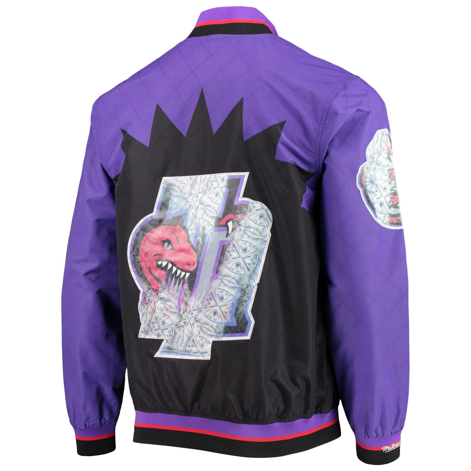 Toronto Raptors Mitchell  Ness Hardwood Classics 75th Anniversary Authentic Warmup Full-Snap Jacket                              - view number 4