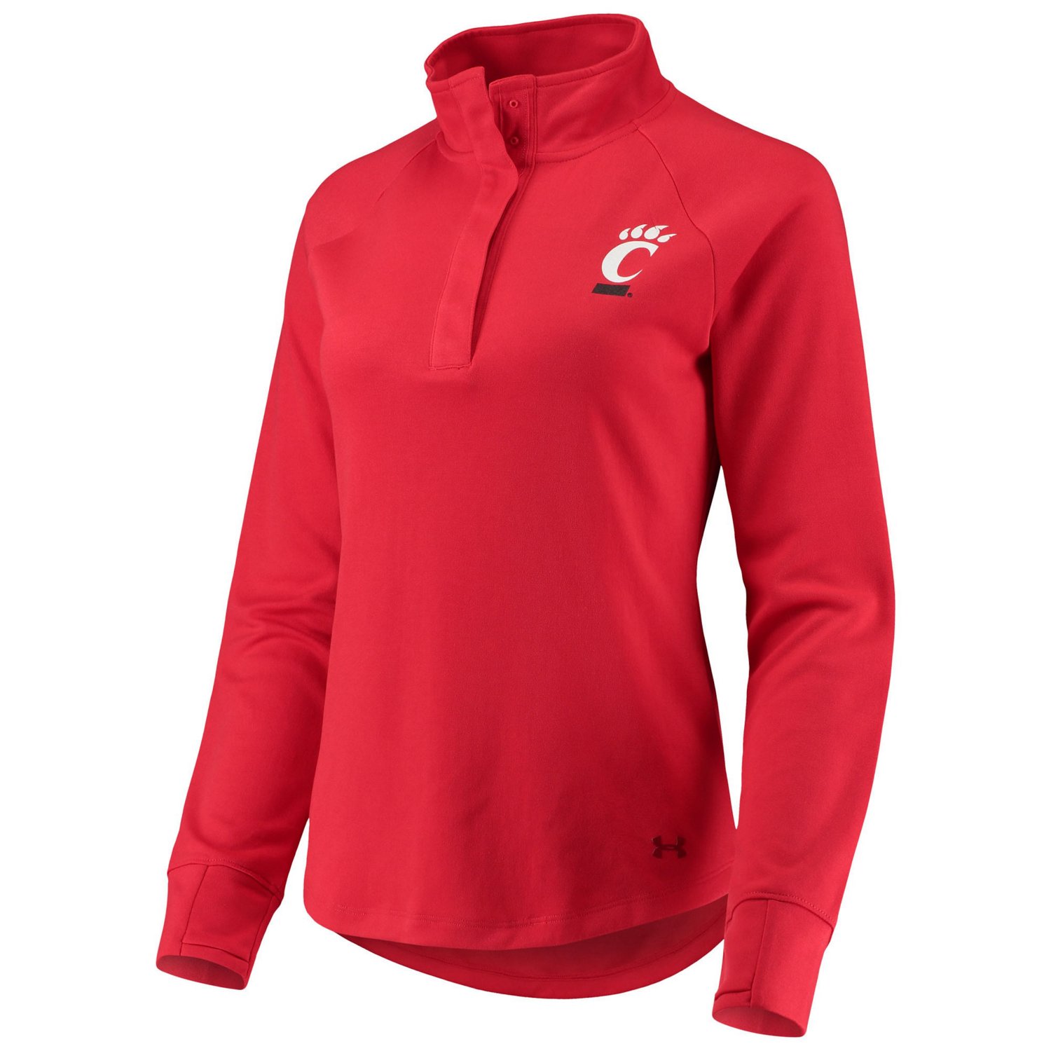 Under Armour Cincinnati Bearcats Double Knit Raglan Quarter-Snap Jacket - view number 2