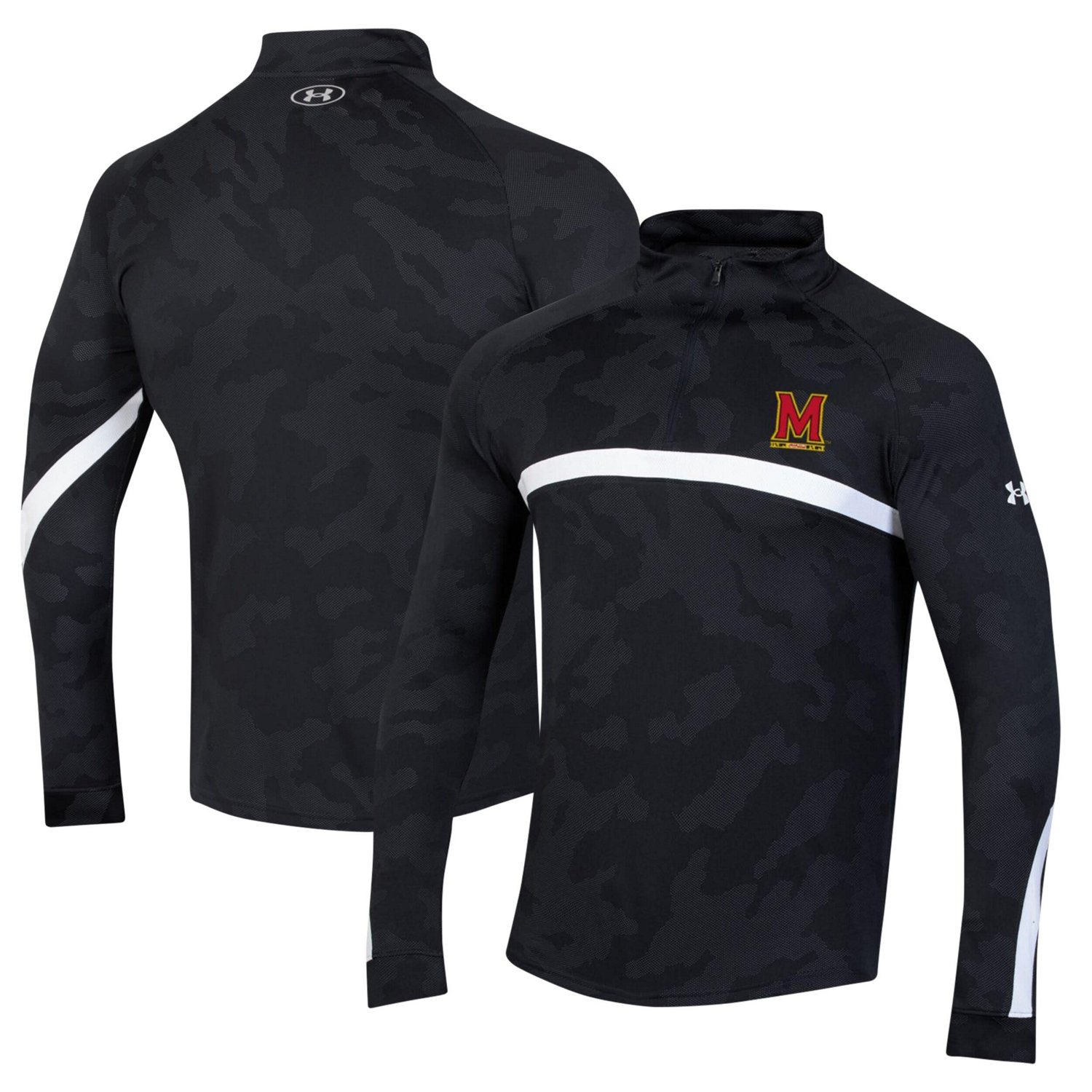 Under Armour Maryland Terrapins Game Day Camo Raglan Quarter-Zip Top                                                             - view number 1