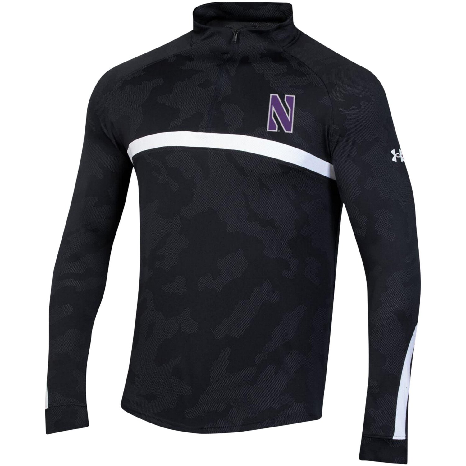 Under Armour Northwestern Wildcats Game Day Camo Raglan Quarter-Zip Top                                                          - view number 2