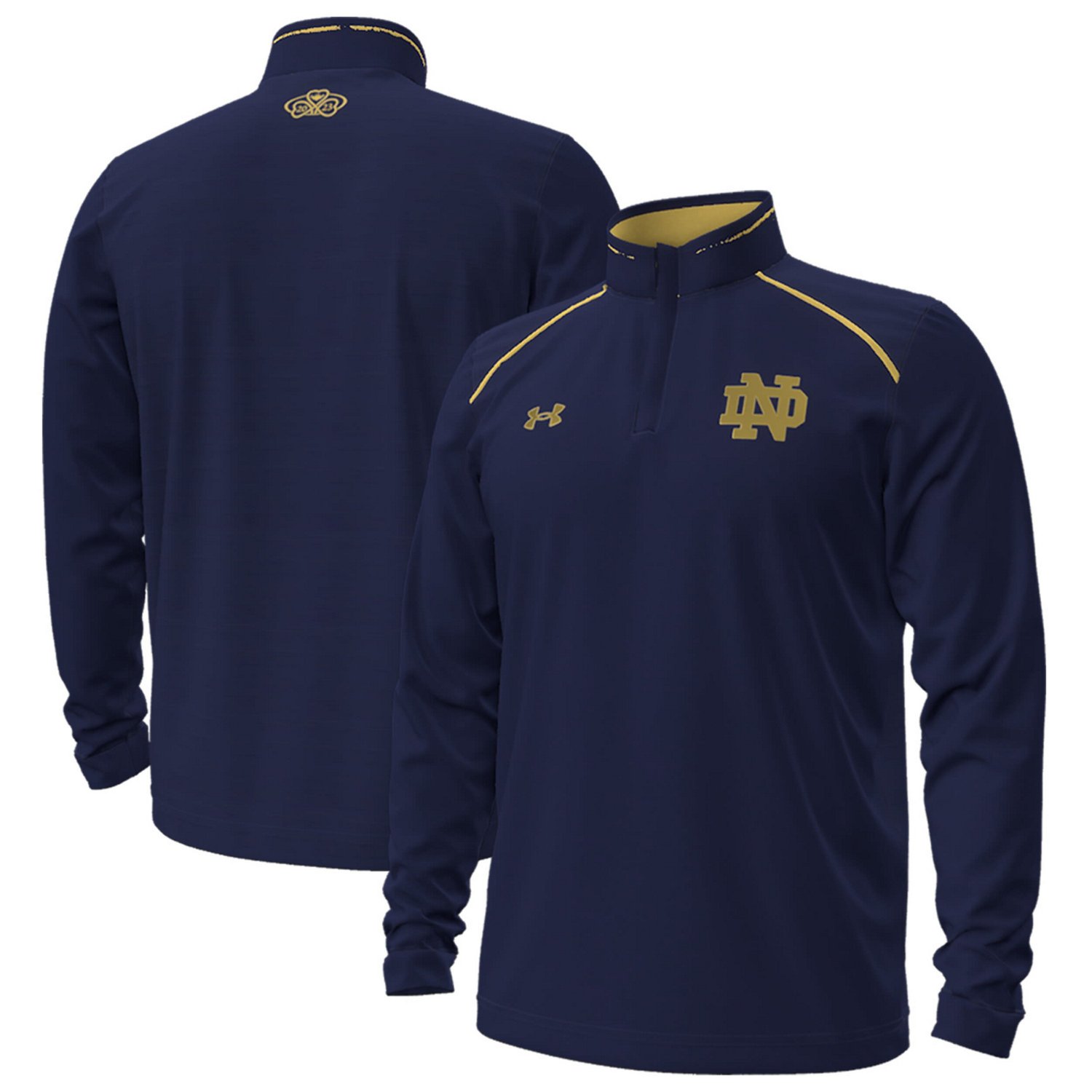 Notre dame under 2024 armour quarter zip