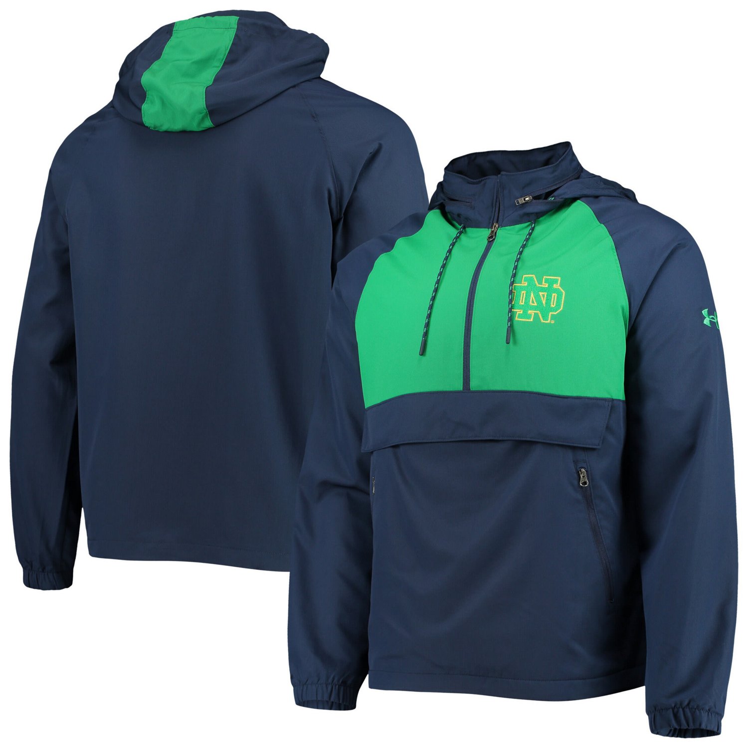 Under Armour Notre Dame Fighting Irish Gameday Anorak Performance Half-Zip  Jacket