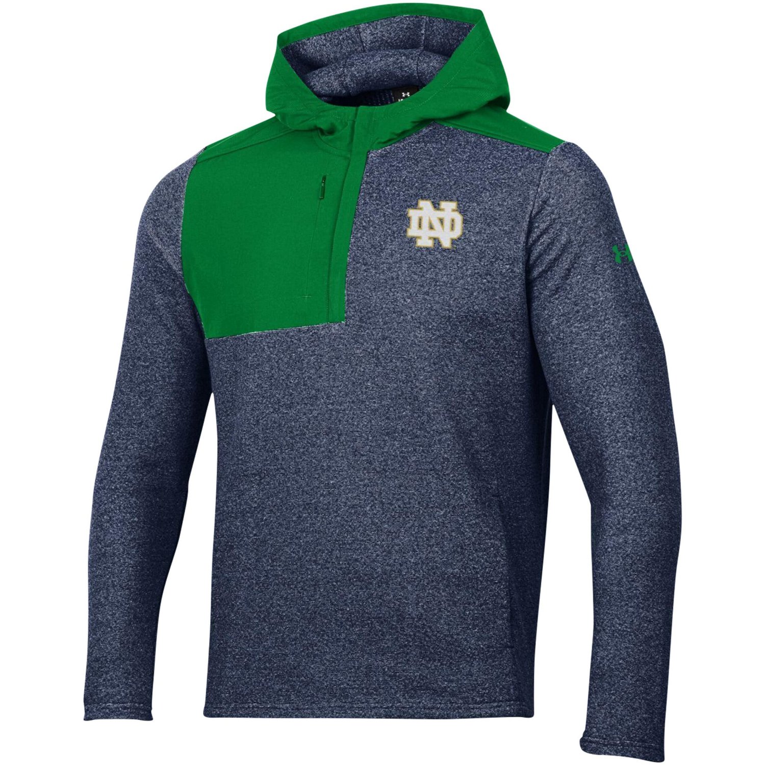 Under Armour Notre Dame Fighting Irish Survivor Fleece Hoodie Quarter-Zip Jacket - view number 2