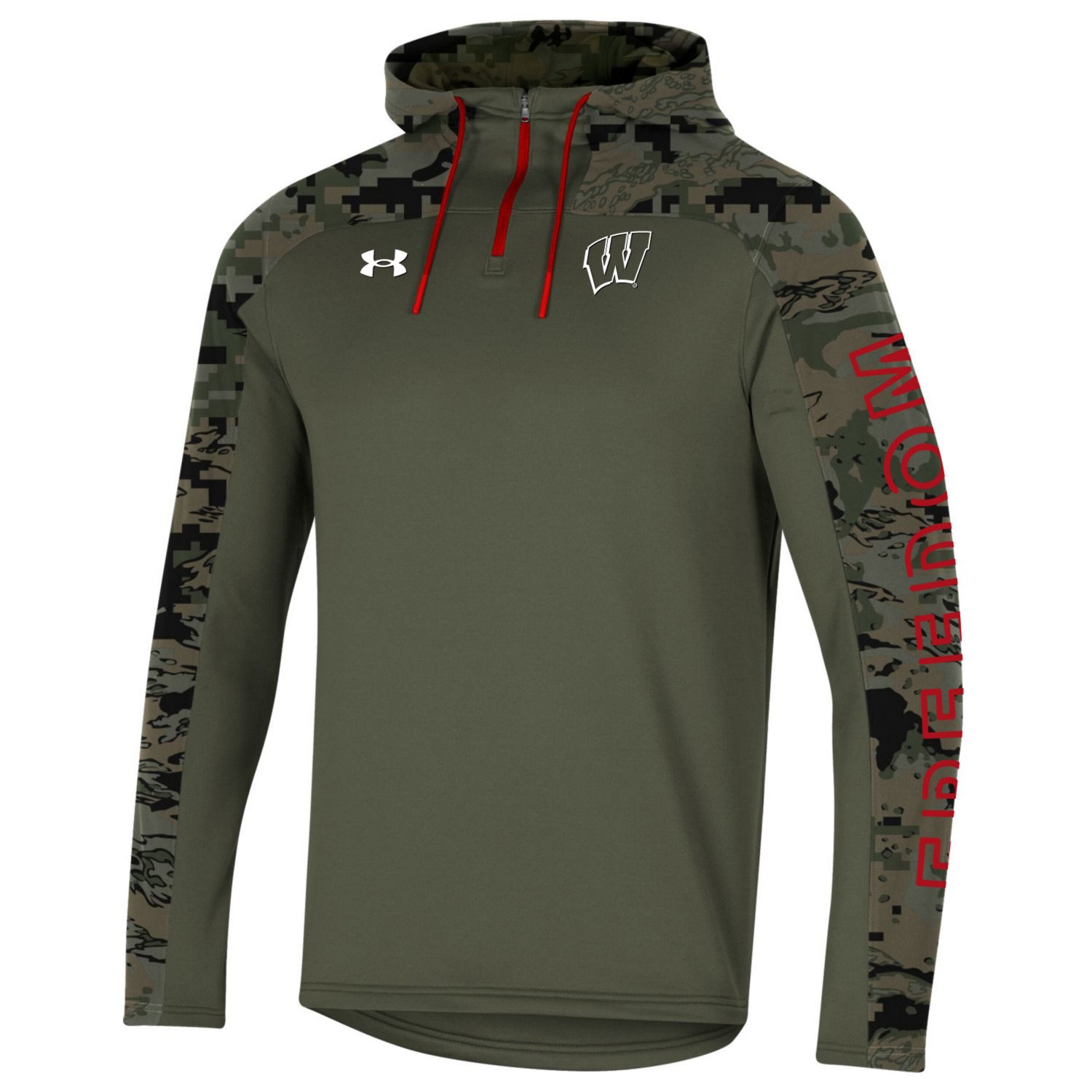 Under Armour Wisconsin Badgers Freedom Quarter-Zip Pullover Hoodie - view number 2