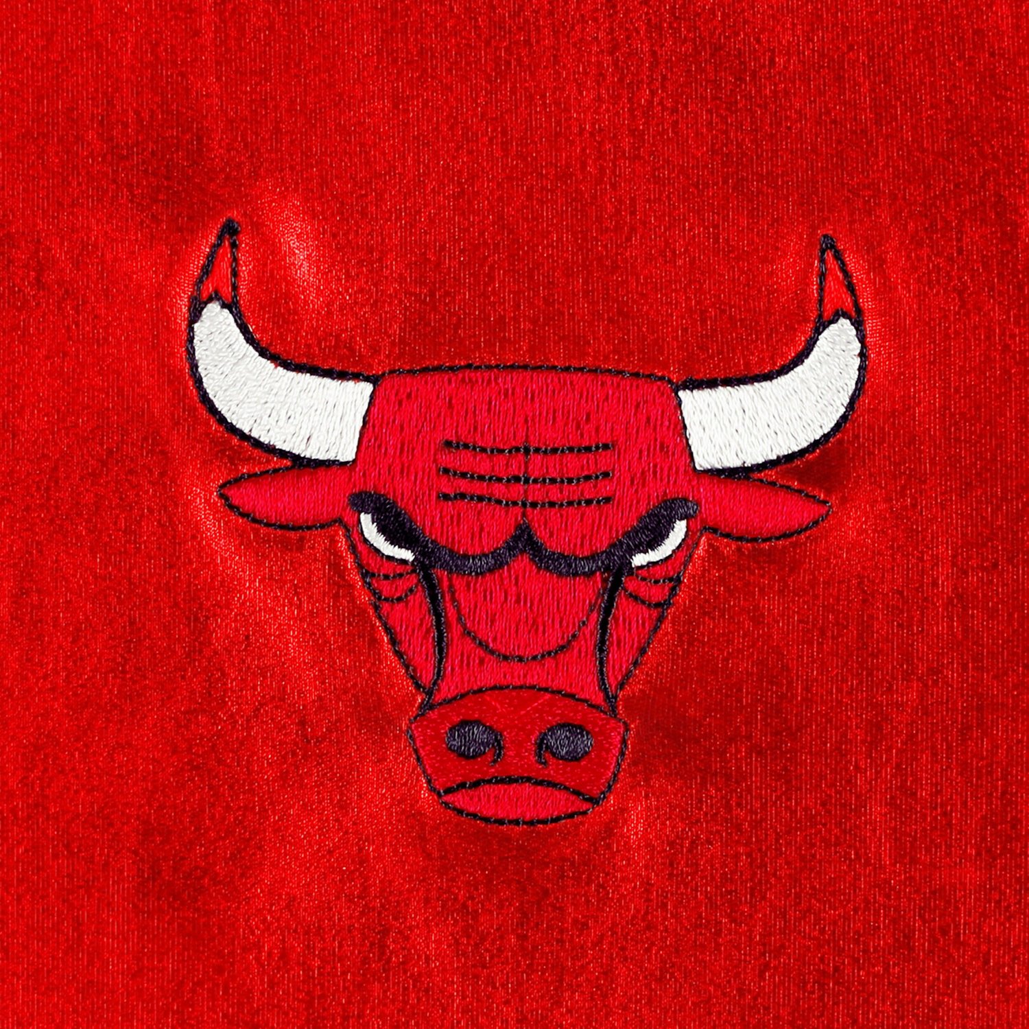 Unisex The Wild Collective Chicago Bulls Metallic Full-Snap Bomber Jacket                                                        - view number 4